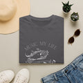 Music Is My Life T-Shirt — Retro Cassette & Notes Tee for Music Lovers - Elegant Musical Notes Lover Design
