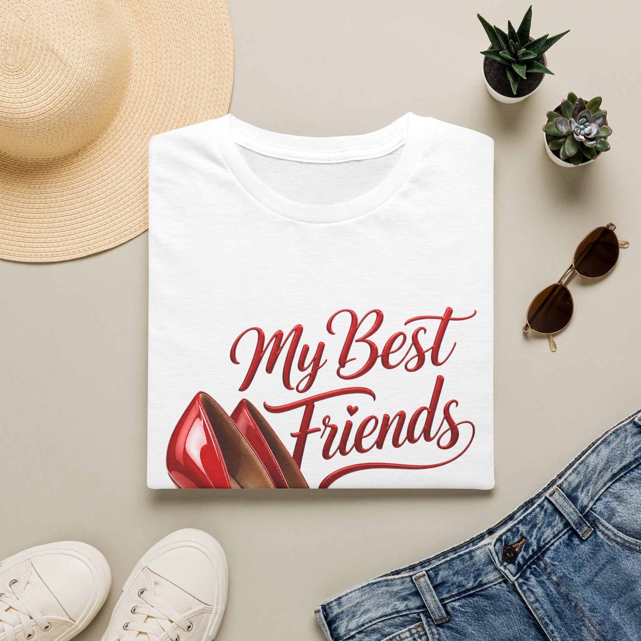 My Best Friends Red High Heels T-Shirt