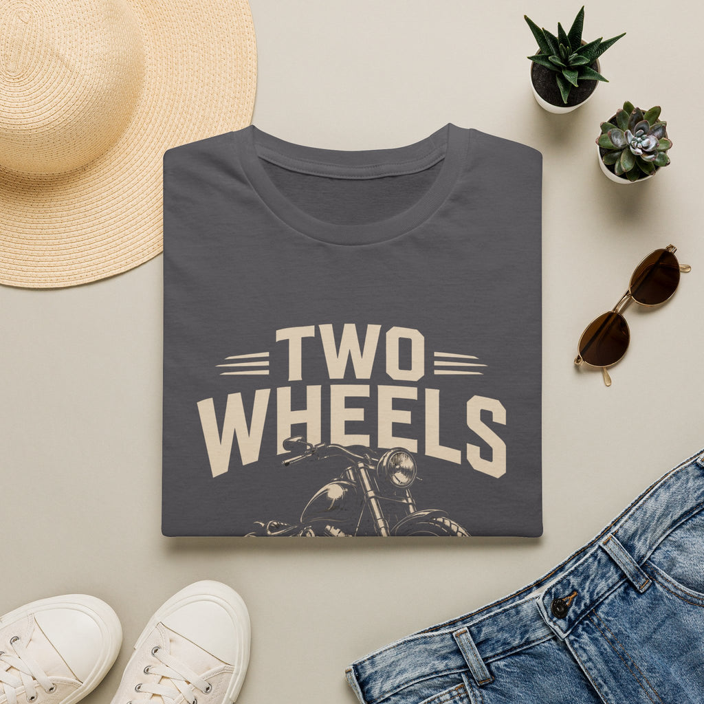 Two Wheels Move the Soul Motorcycle T-Shirt – Vintage Motorcycle Freedom Rider Design