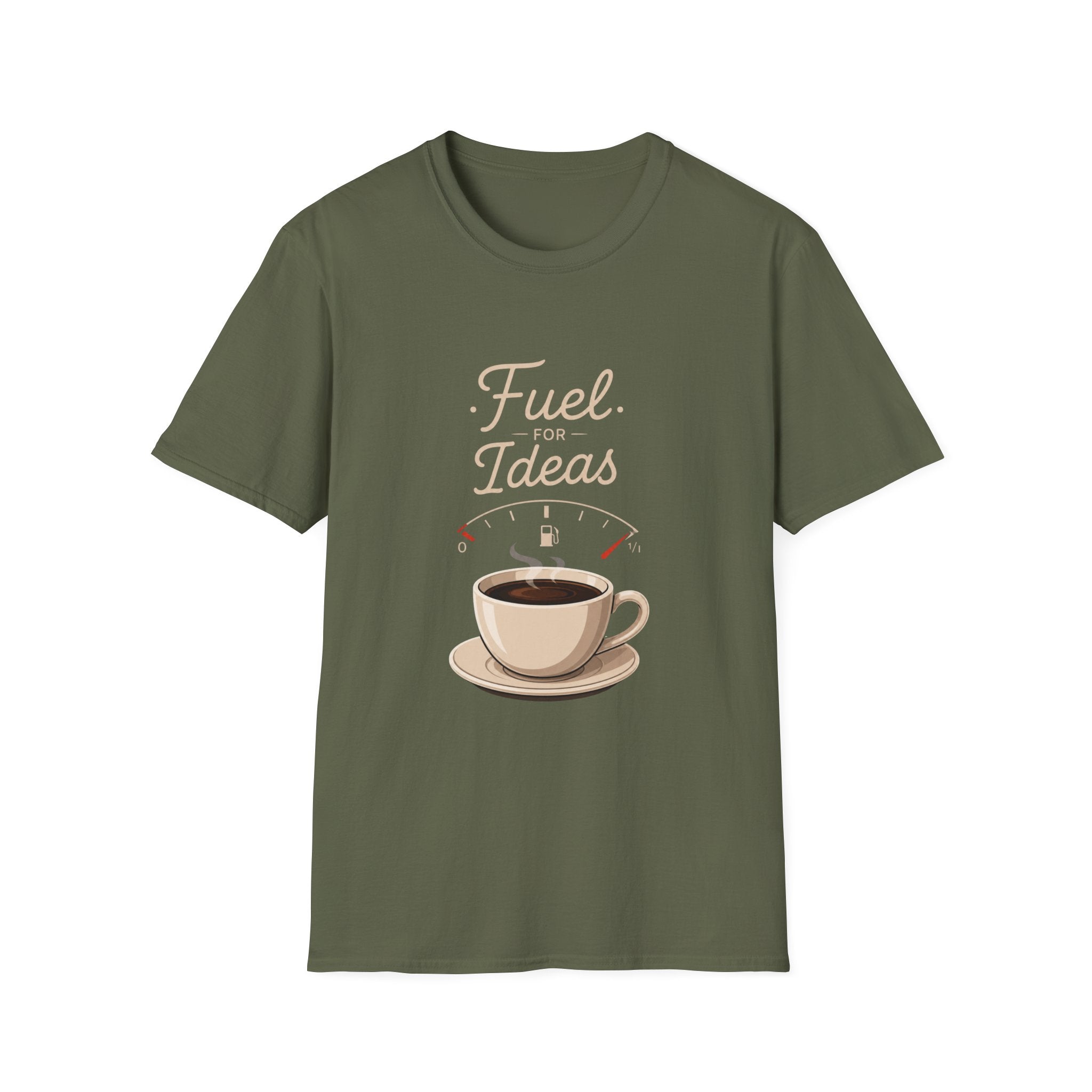 Coffee 'Fuel for Ideas' T-Shirt - Fuel For Ideas Coffee Lover Creative Mind Design
