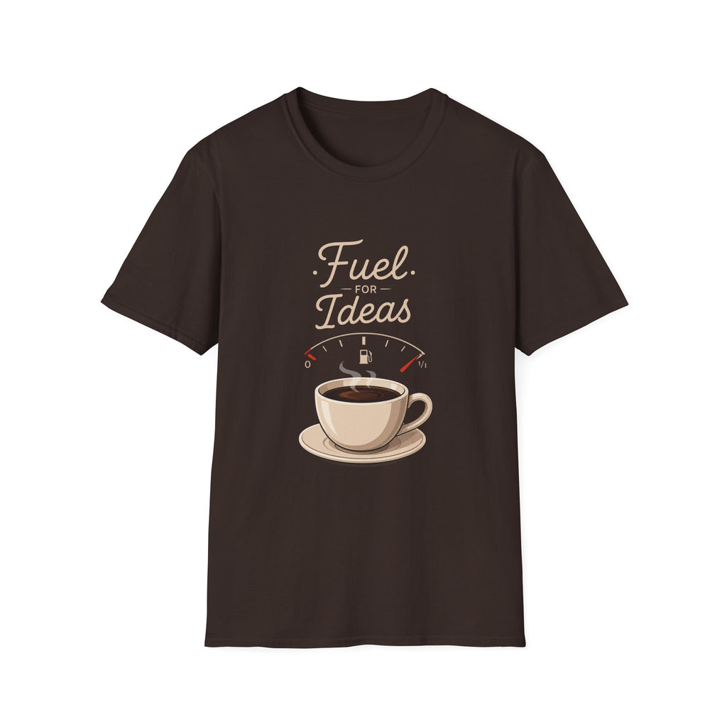 Coffee 'Fuel for Ideas' T-Shirt - Fuel For Ideas Coffee Lover Creative Mind Design