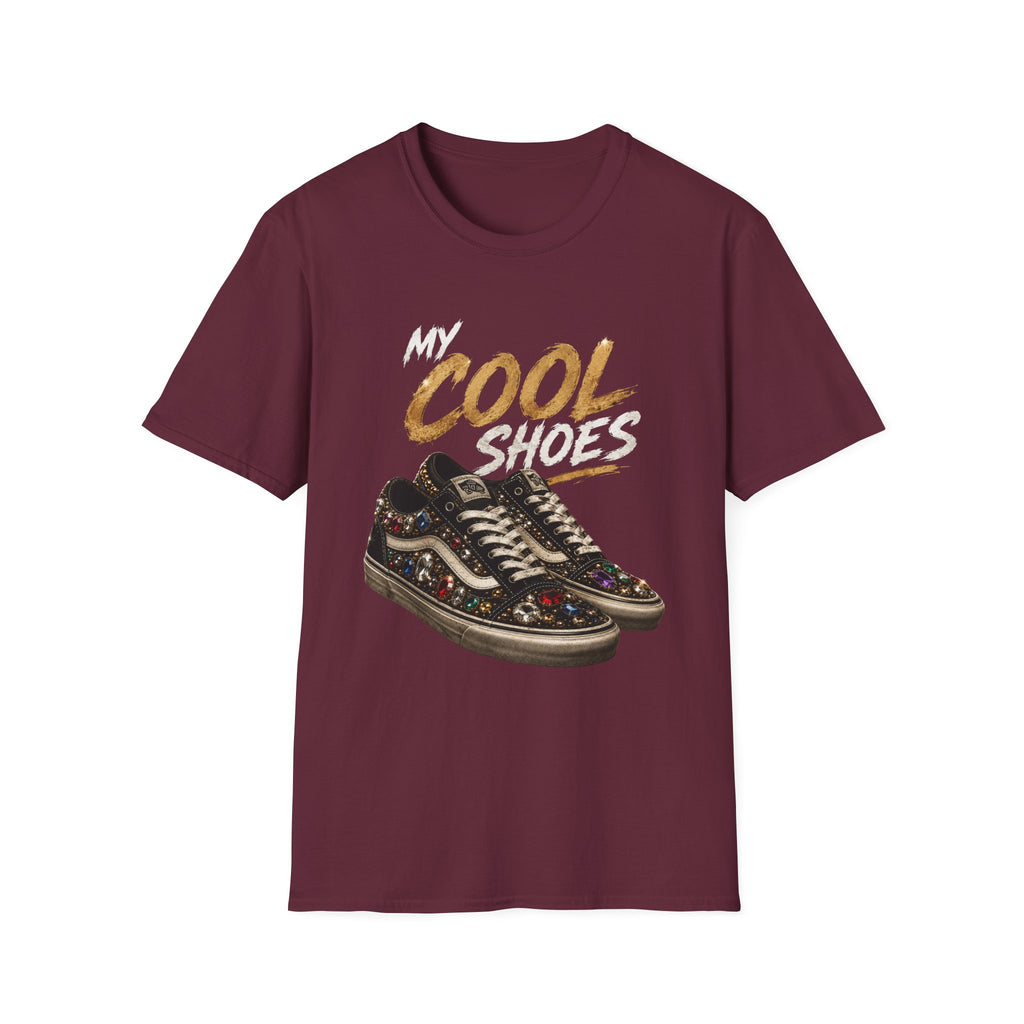Cool Shoes T‑Shirt — "My Cool Shoes" Graphic Tee - Glam Streetwear Fashion Sneaker Quote Design