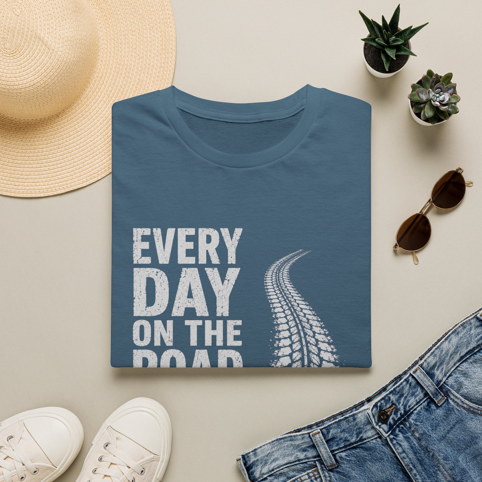 Every Day on the Road T-Shirt — Trucking & Travel Tee