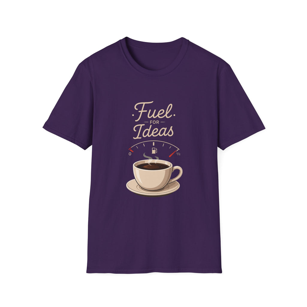 Coffee 'Fuel for Ideas' T-Shirt - Fuel For Ideas Coffee Lover Creative Mind Design