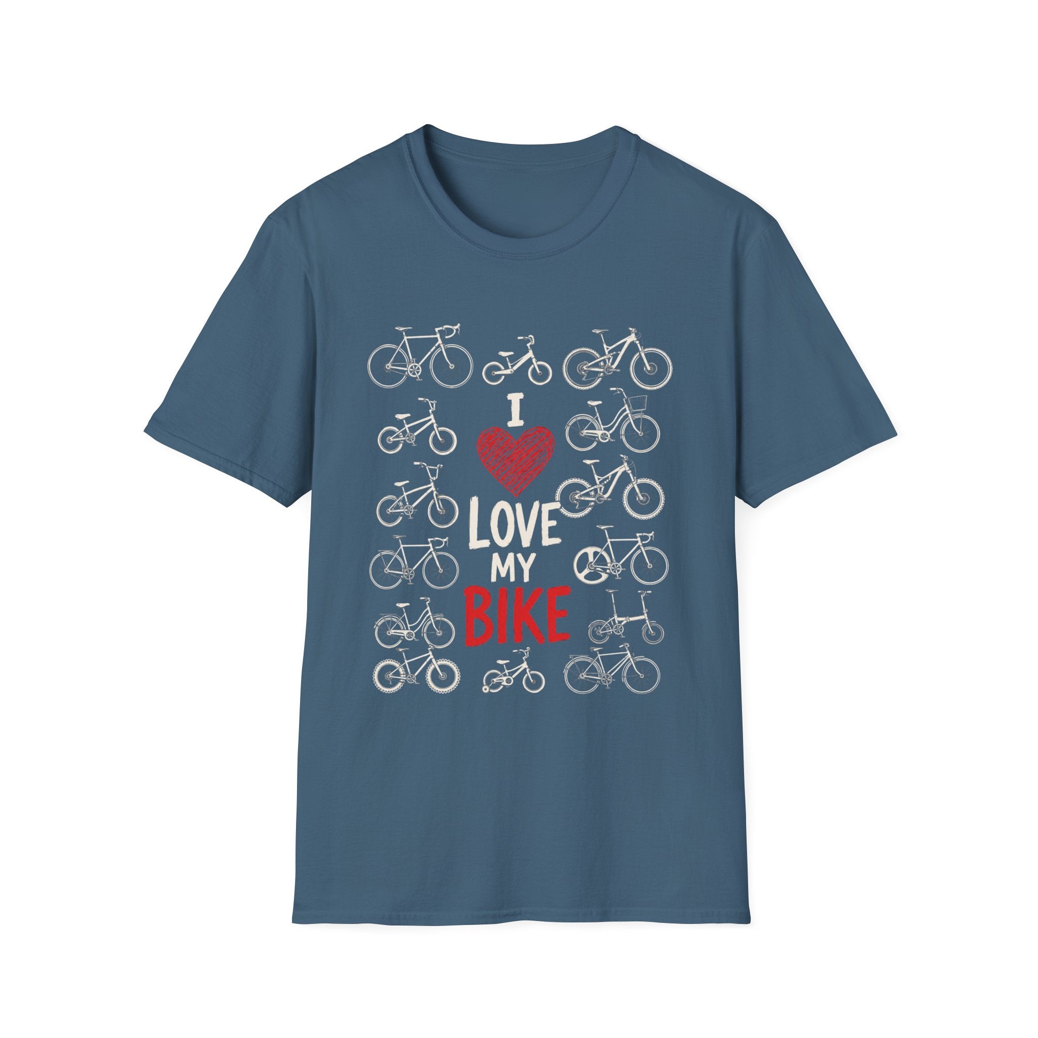 I Love My Bike Bicycle Lover Vintage Cycling Design  — Bicycle Lover Graphic Tee