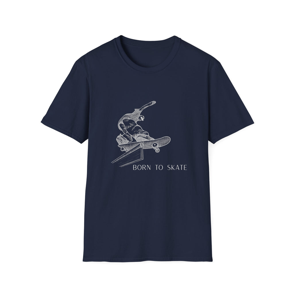 Skateboarder Graphic T-Shirt — "Born to Skate" Retro Skate Tee