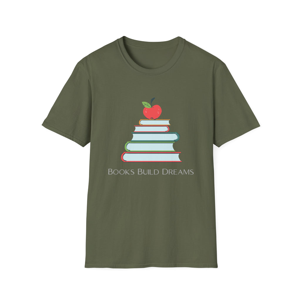 Teacher Apple & Books T-Shirt — Back to School Teacher Gift