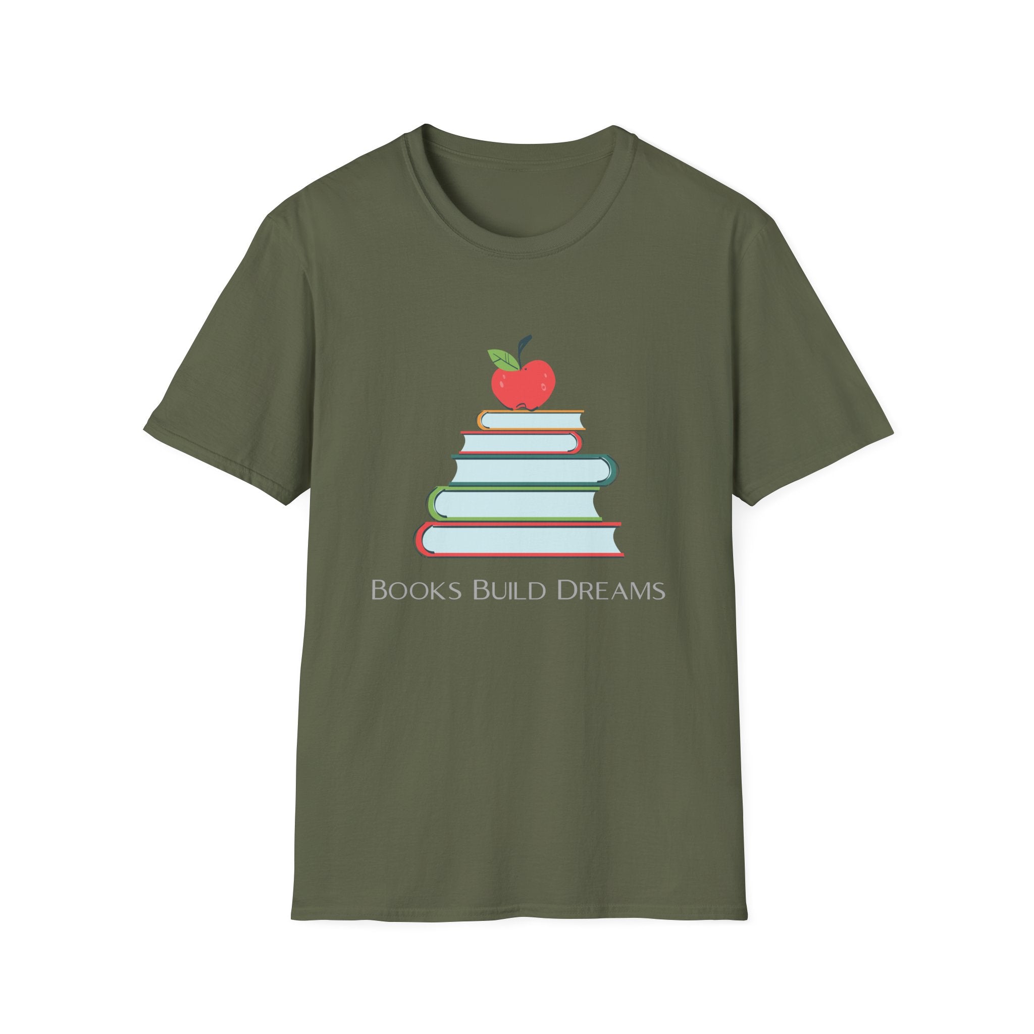 Teacher Apple & Books T-Shirt — Back to School Teacher Gift