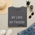 My Love My Passion Rock Guitar Pick Design | Music Lover Graphic   T‑Shirt — "My Love My Passion" Music Tee