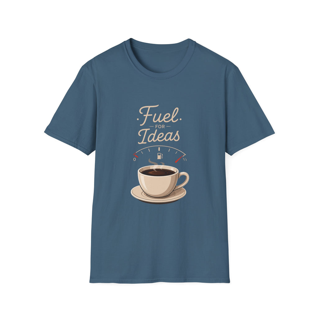 Coffee 'Fuel for Ideas' T-Shirt - Fuel For Ideas Coffee Lover Creative Mind Design