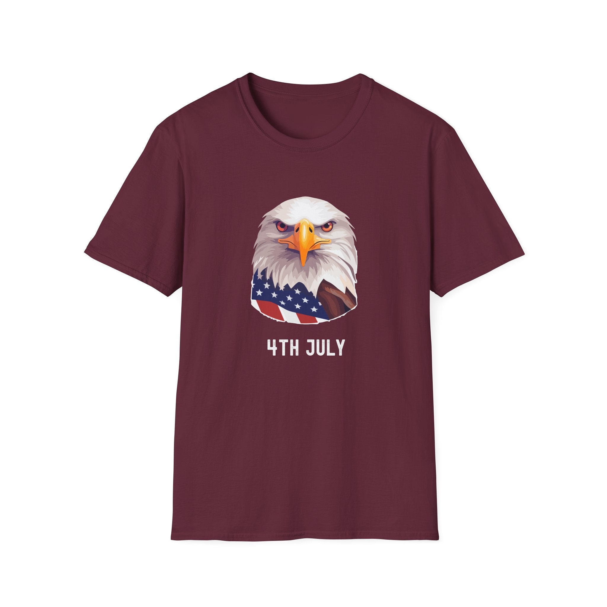 Eagle Head American Flag T-Shirt — Patriotic Bald Eagle Tee