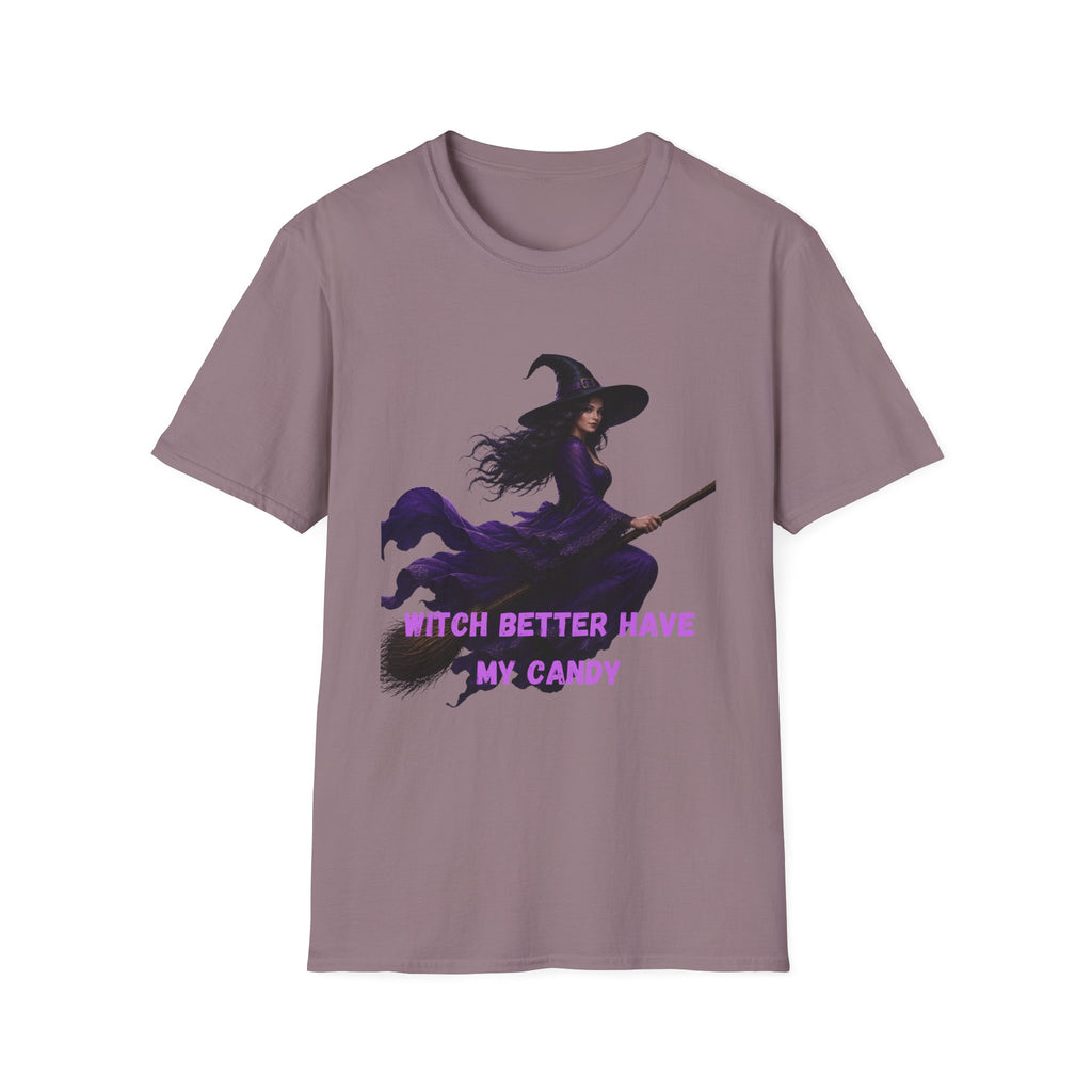 Witch Better Have My Candy T-Shirt — Purple Witch Halloween Tee