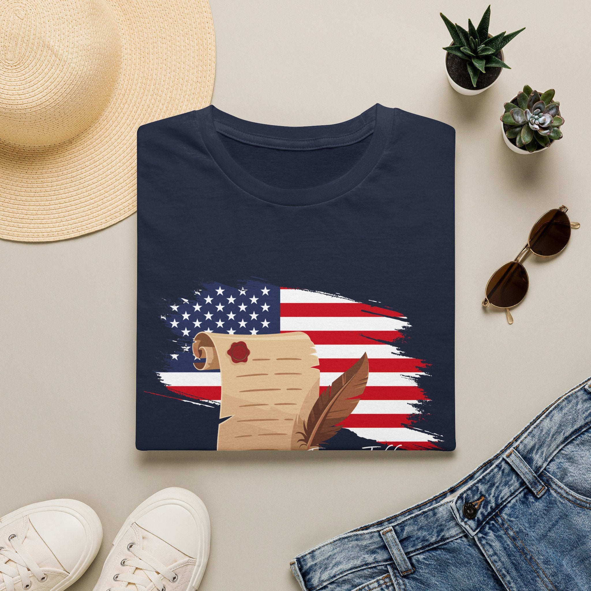 Roots of Freedom  - American Heritage Design – Founding History Patriotic Graphic