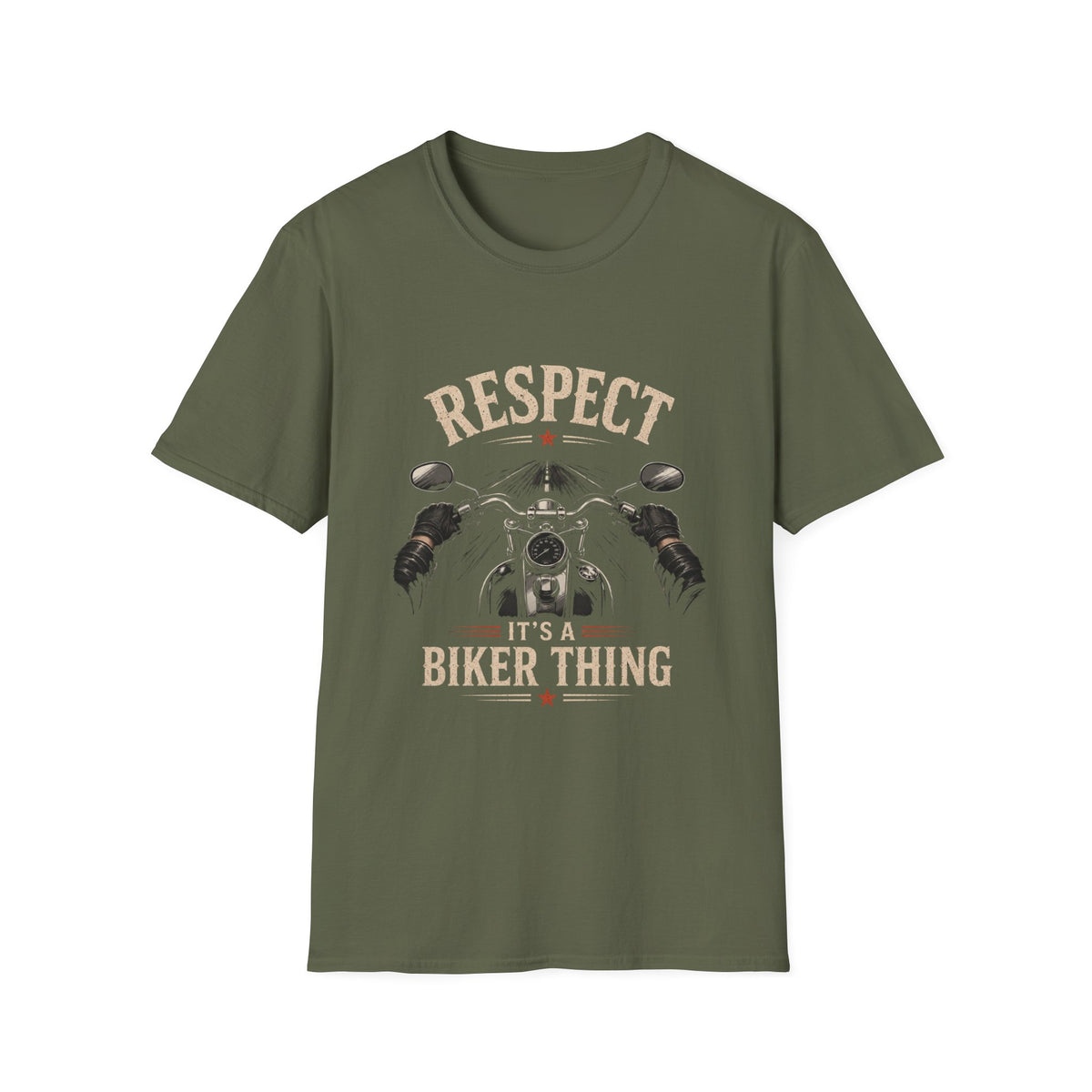 Respect It's A Biker Thing – First Person Motorcycle Rider Vintage Design