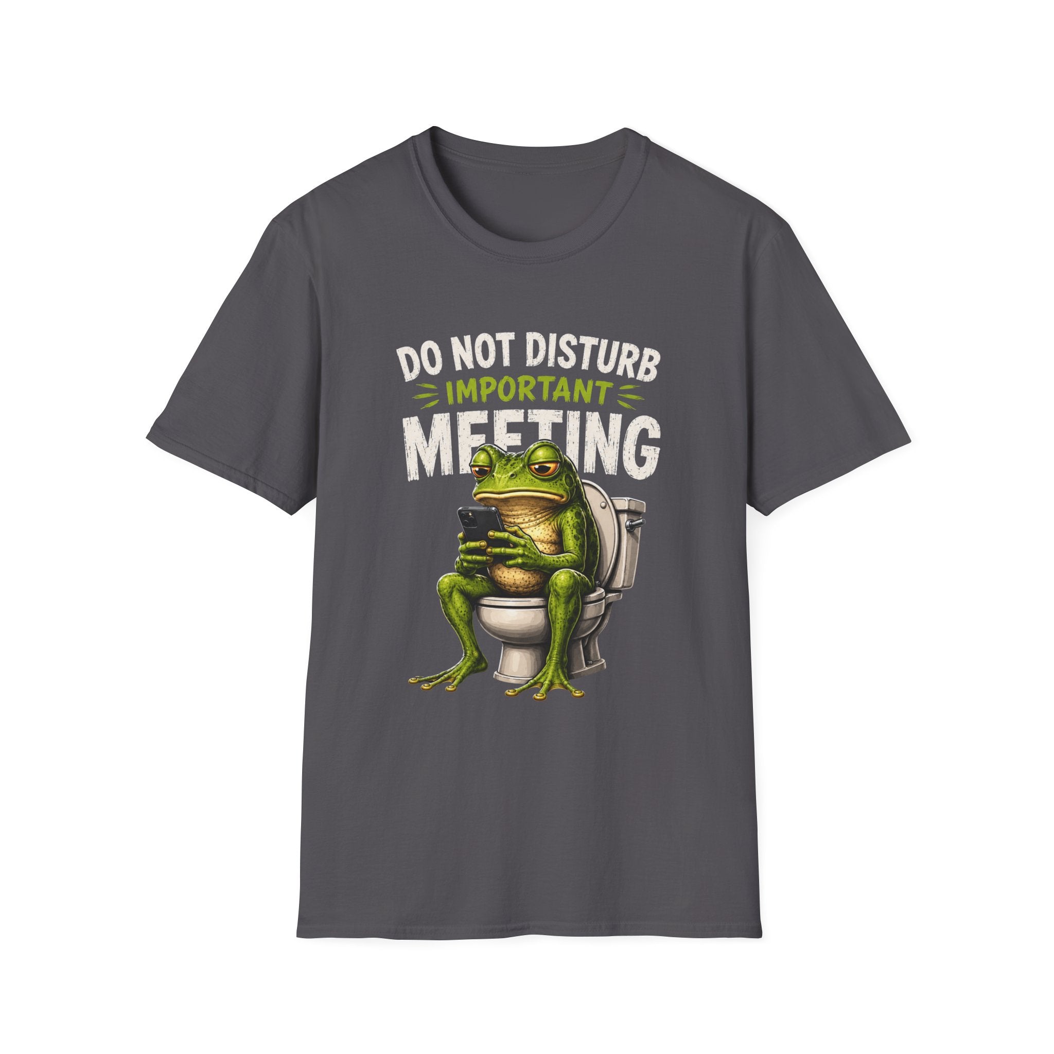 T-Shirt — Do Not Disturb Important Meeting (Funny Frog on Toilet)