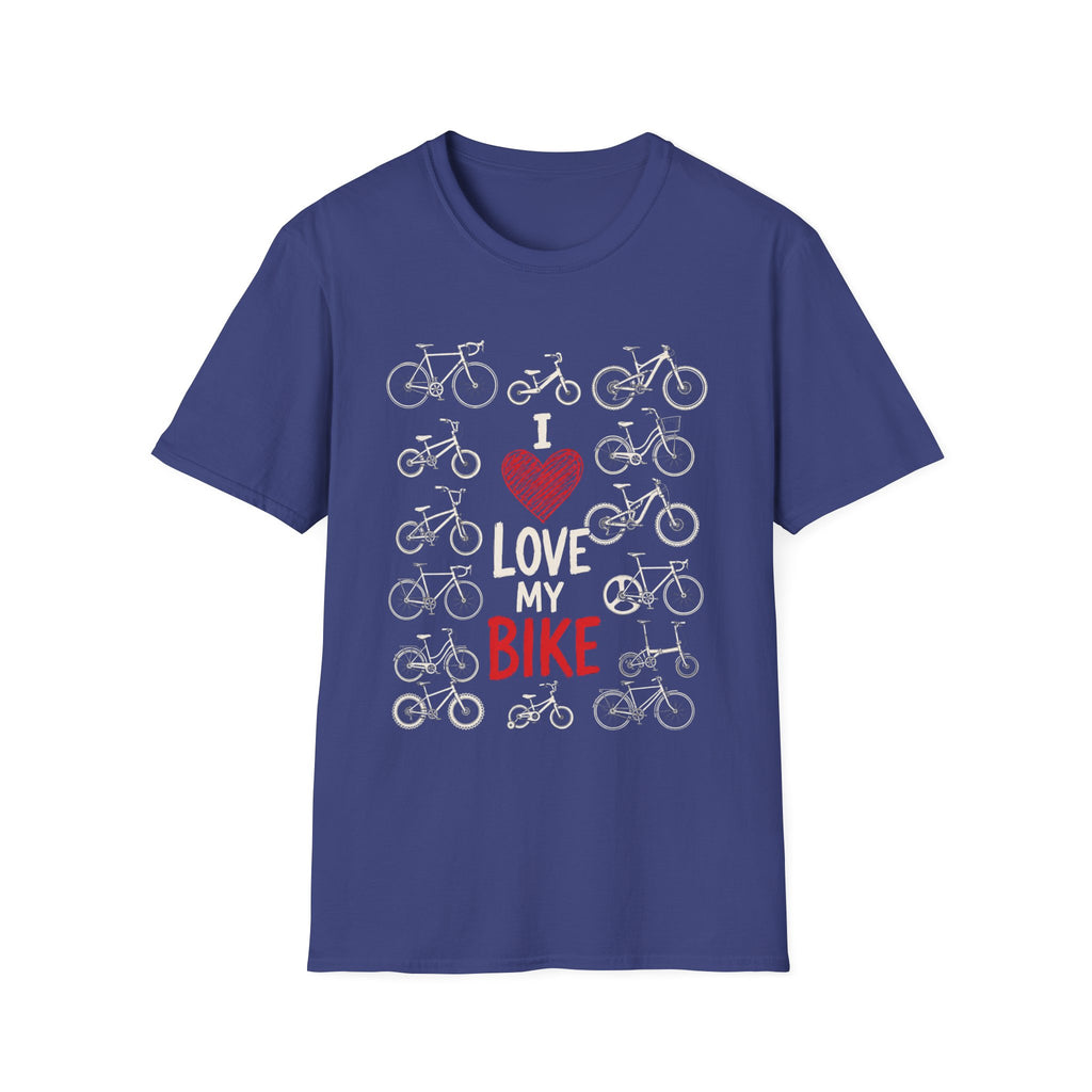 I Love My Bike Bicycle Lover Vintage Cycling Design  — Bicycle Lover Graphic Tee