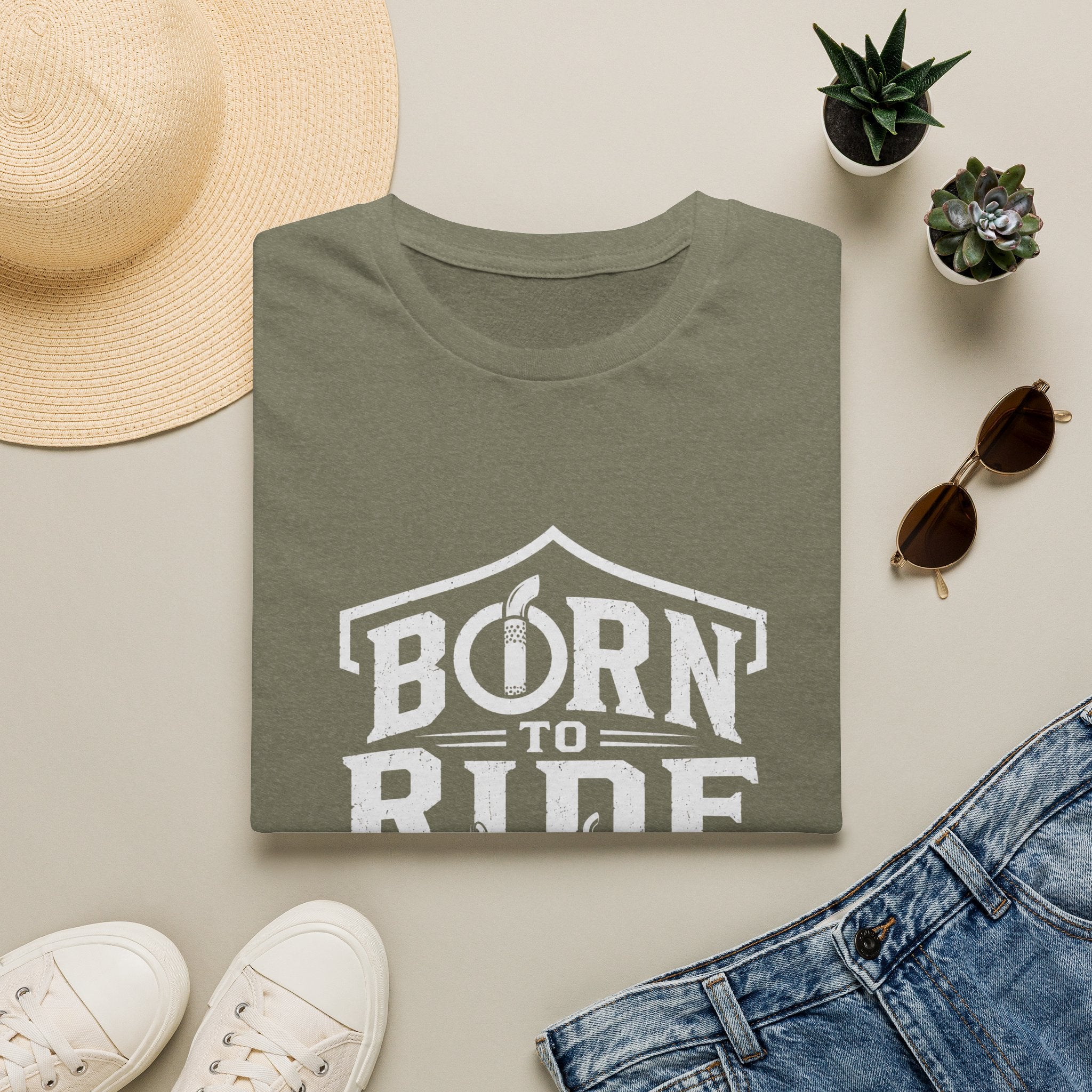 Born to Ride Trucker Graphic Tee — Born to Ride Semi Truck Shirt