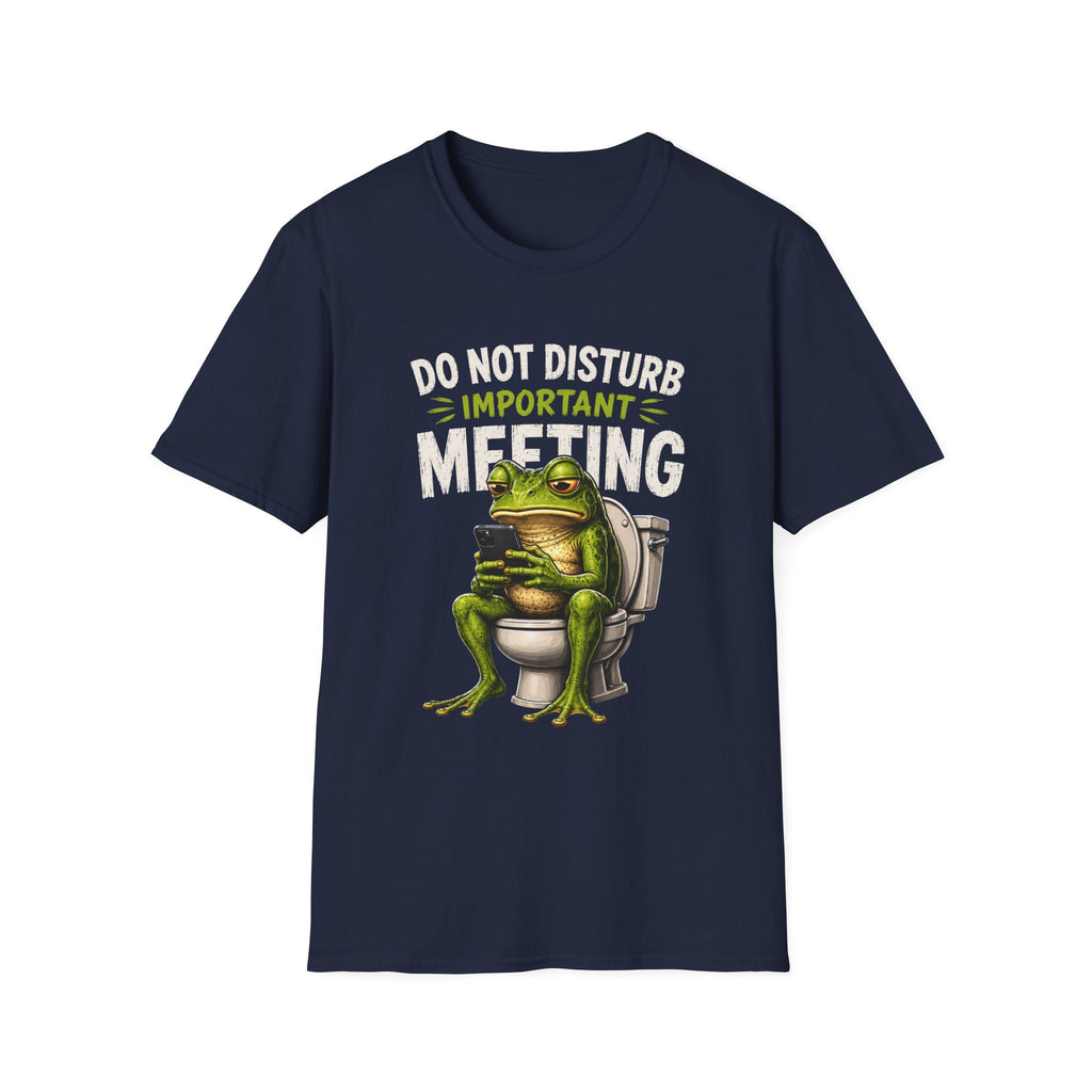 T-Shirt — Do Not Disturb Important Meeting (Funny Frog on Toilet)
