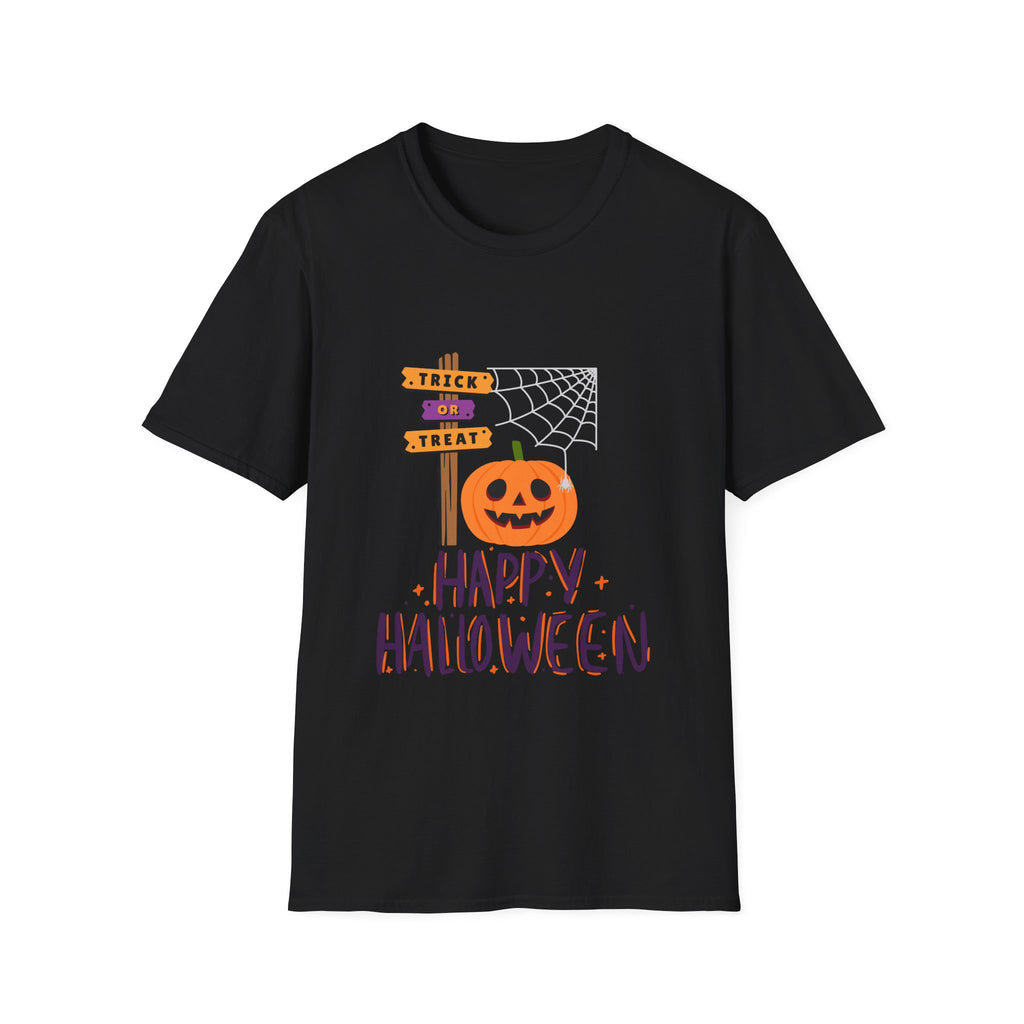 Halloween Pumpkin Tee — "Trick or Treat" Jack-O'-Lantern T-Shirt