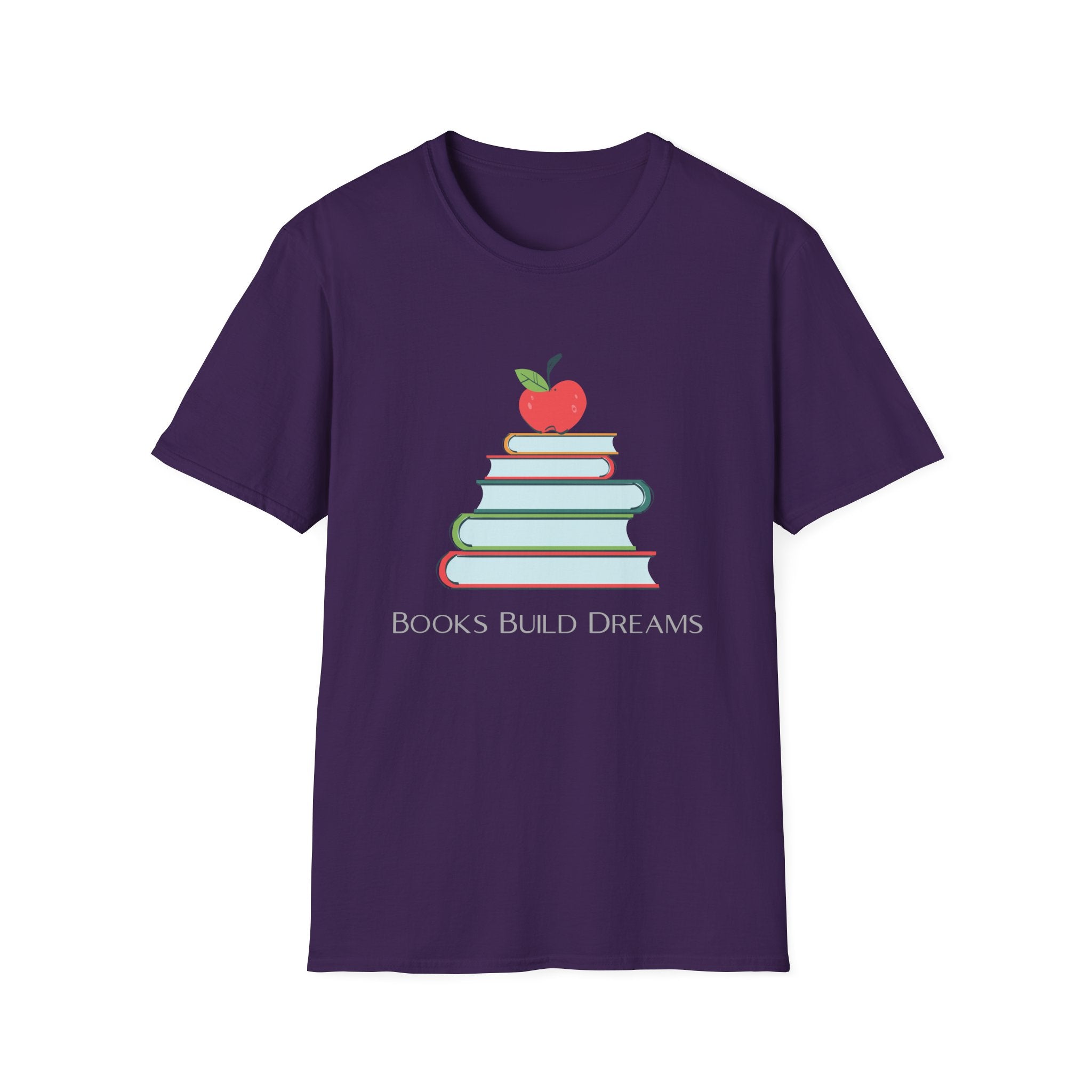 Teacher Apple & Books T-Shirt — Back to School Teacher Gift