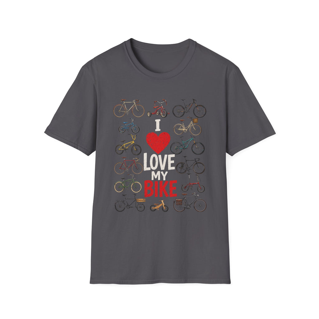 I Love My Bike Vintage Bicycle Lover Cycling Design  — Cute Bicycle Lover Graphic Tee