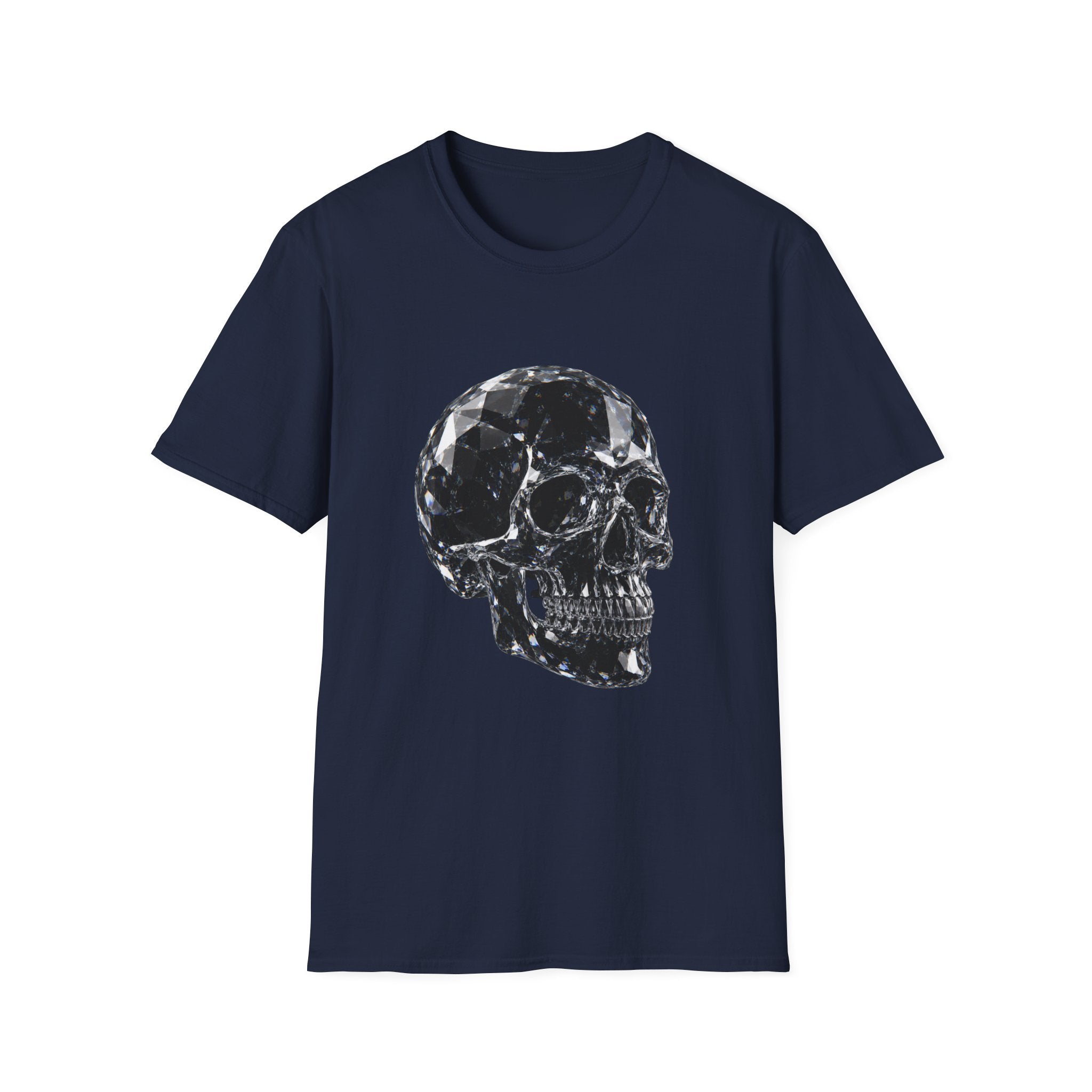 Gemstone Skull T-Shirt — Black Crystal Skull Graphic Tee