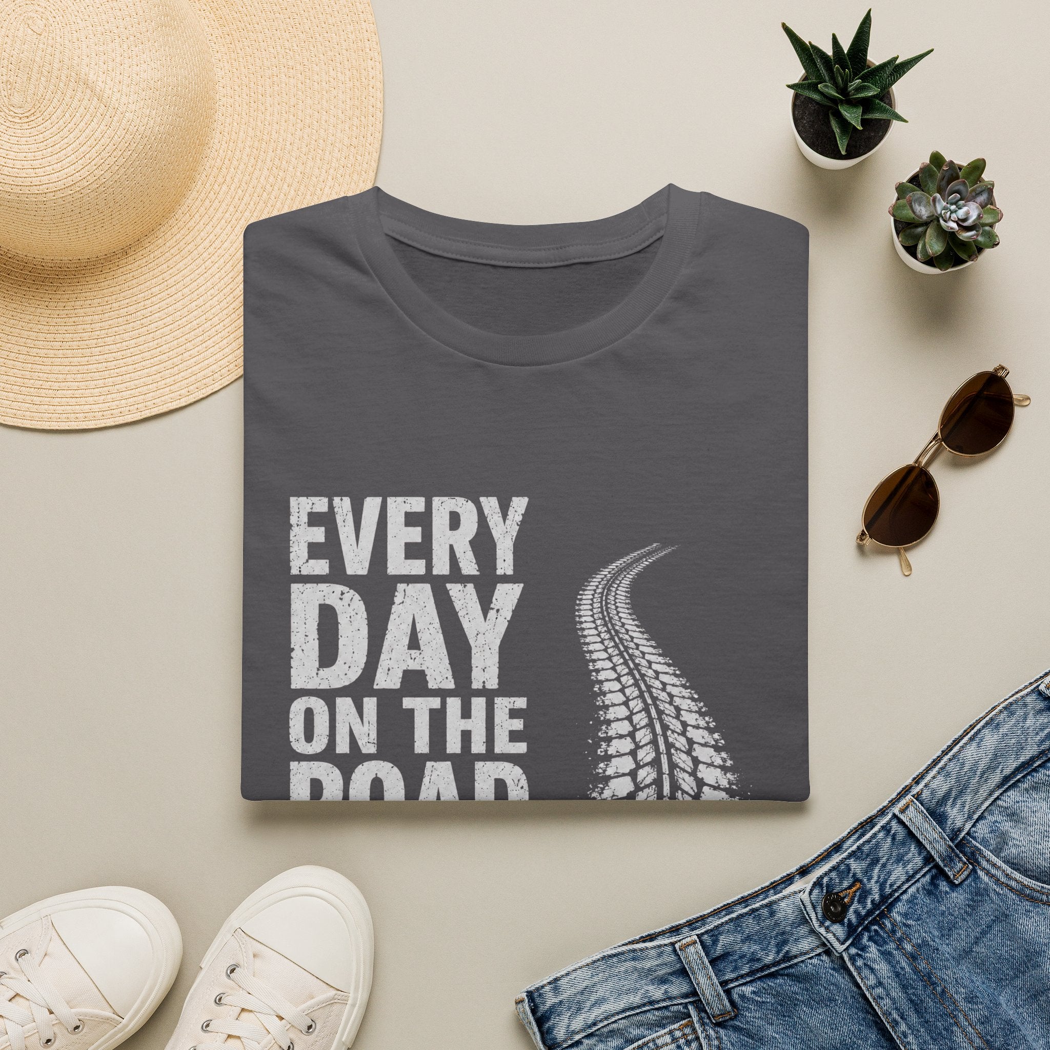 Every Day on the Road T-Shirt — Trucking & Travel Tee