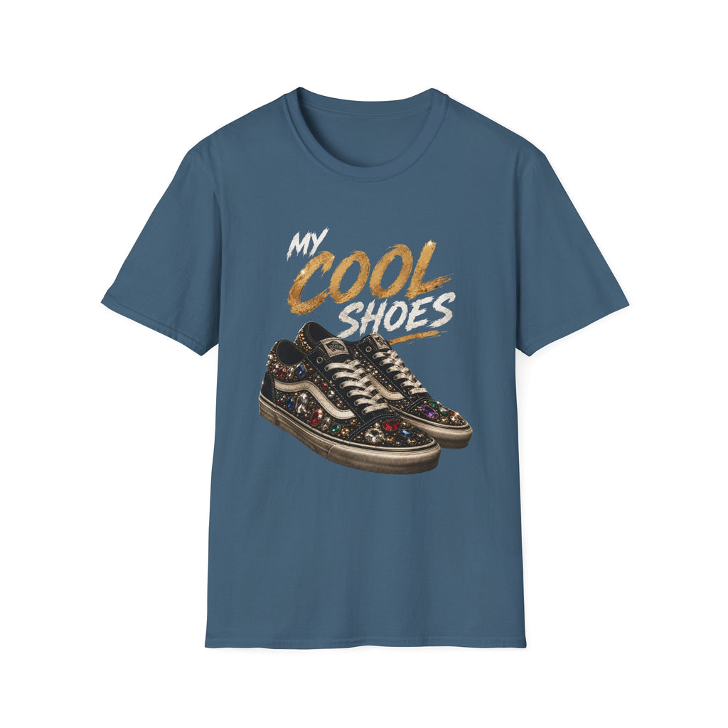 Cool Shoes T‑Shirt — "My Cool Shoes" Graphic Tee - Glam Streetwear Fashion Sneaker Quote Design