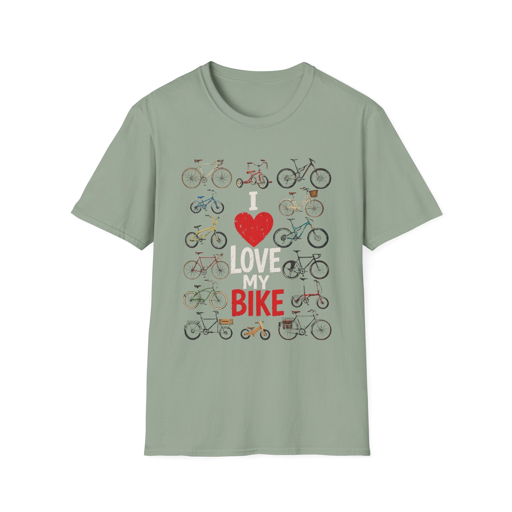 I Love My Bike Vintage Bicycle Lover Cycling Design  — Cute Bicycle Lover Graphic Tee