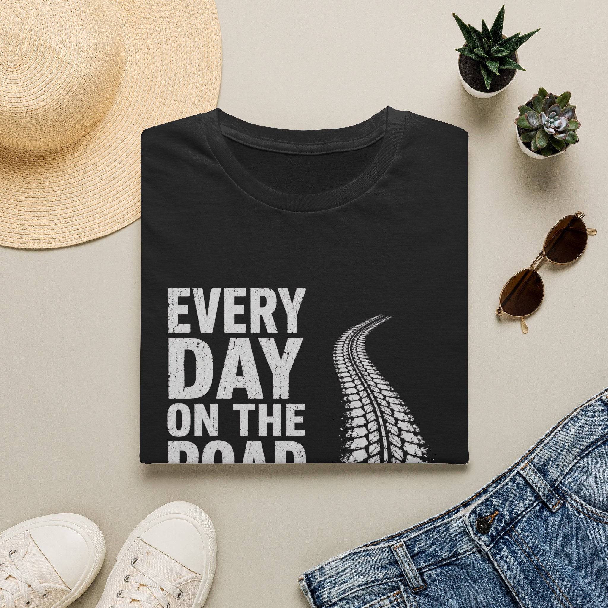 Every Day on the Road T-Shirt — Trucking & Travel Tee