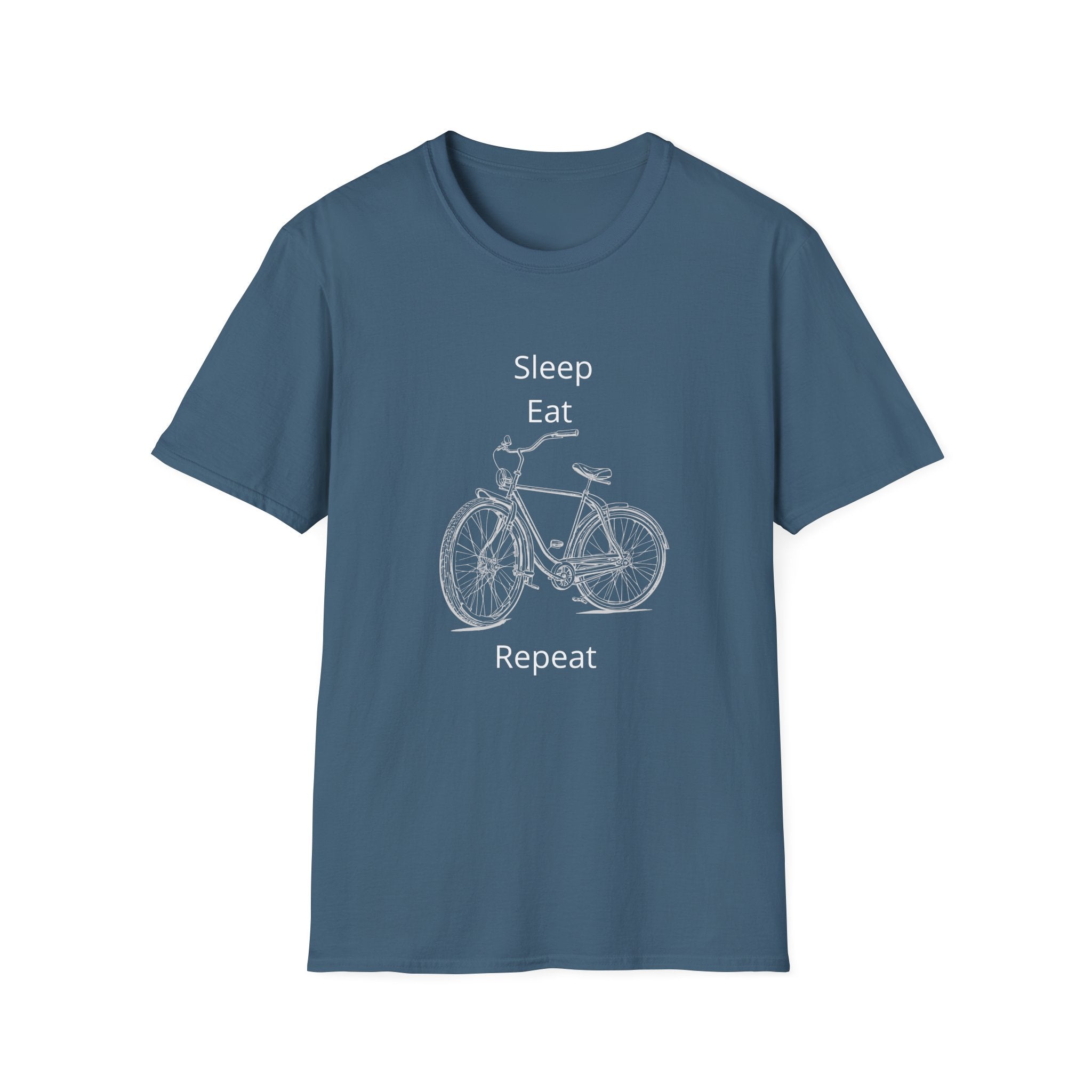 Sleep Eat Repeat Bicycle T-Shirt — Casual Bike Rider Shirt
