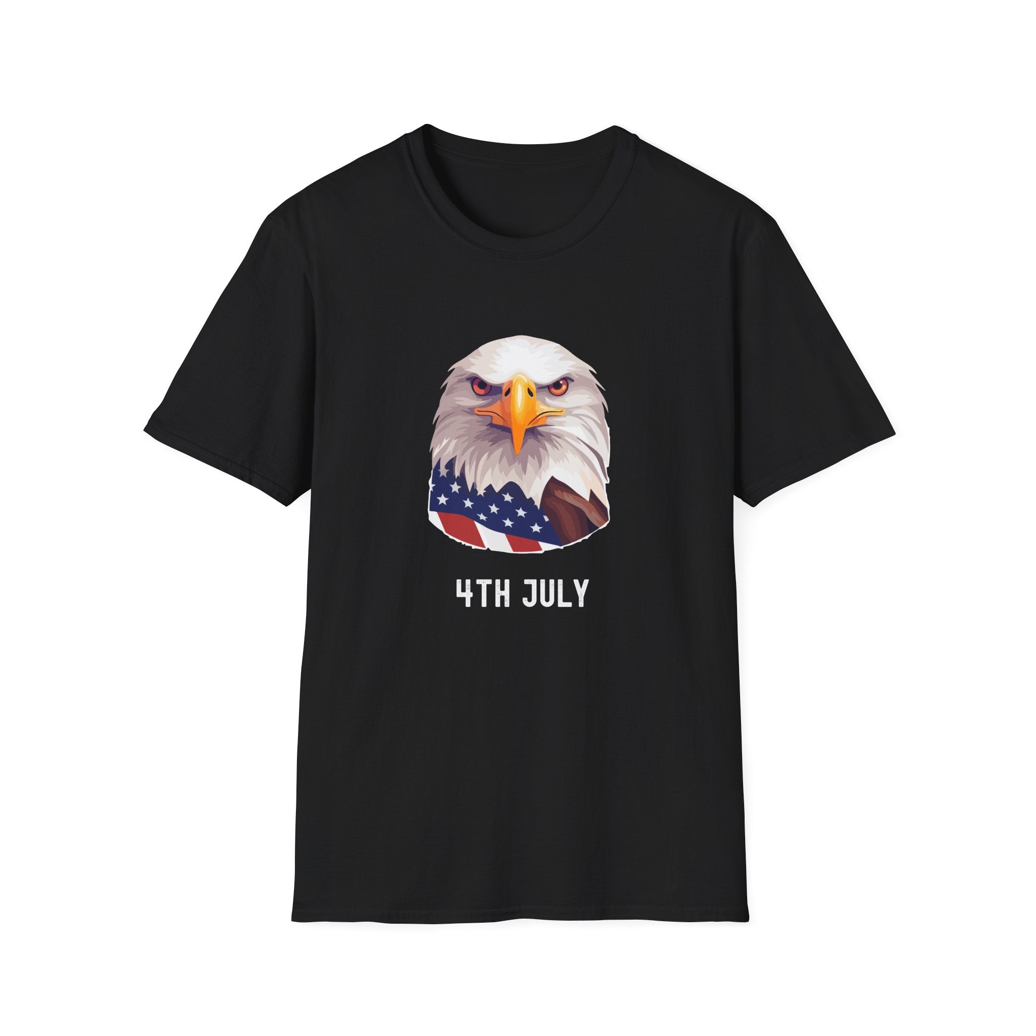 Eagle Head American Flag T-Shirt — Patriotic Bald Eagle Tee