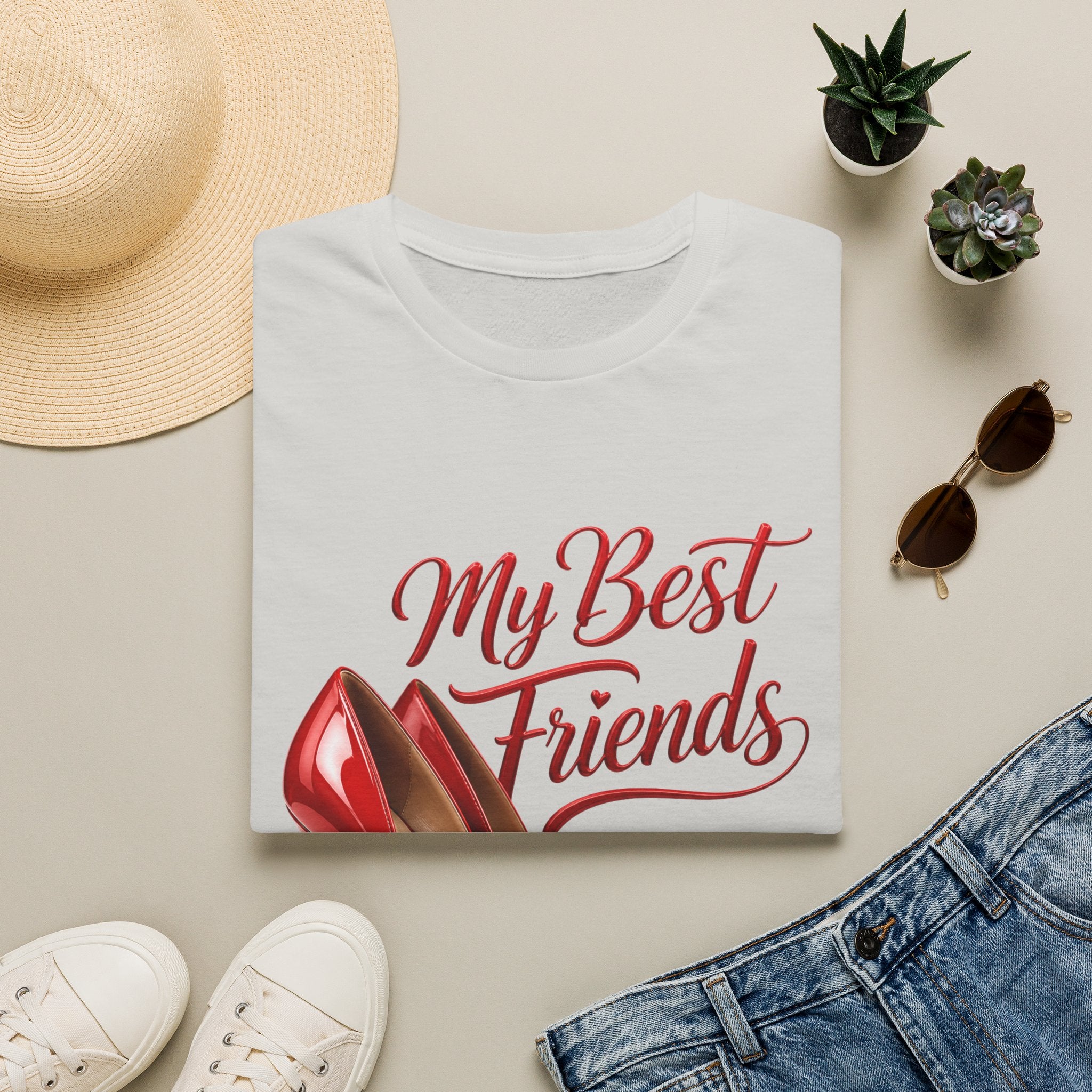 My Best Friends Red High Heels T-Shirt