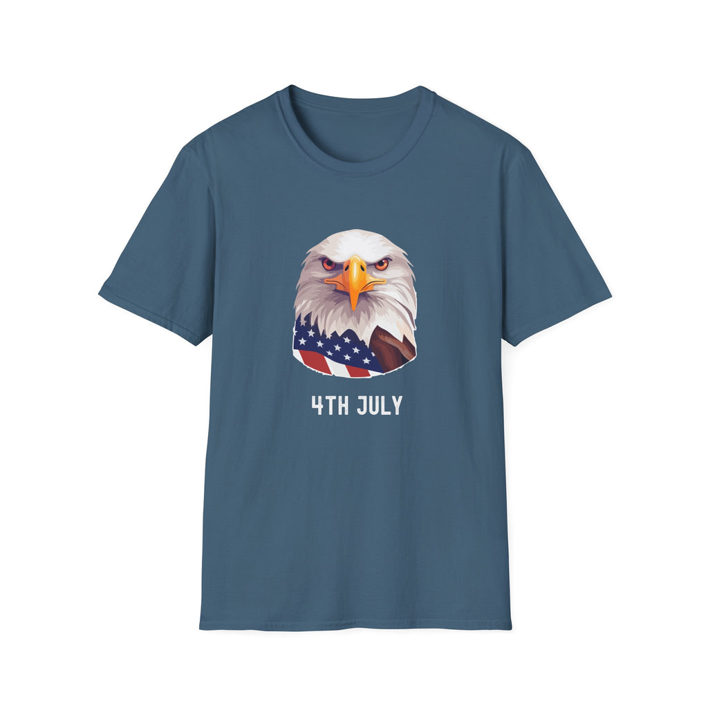 Eagle Head American Flag T-Shirt — Patriotic Bald Eagle Tee