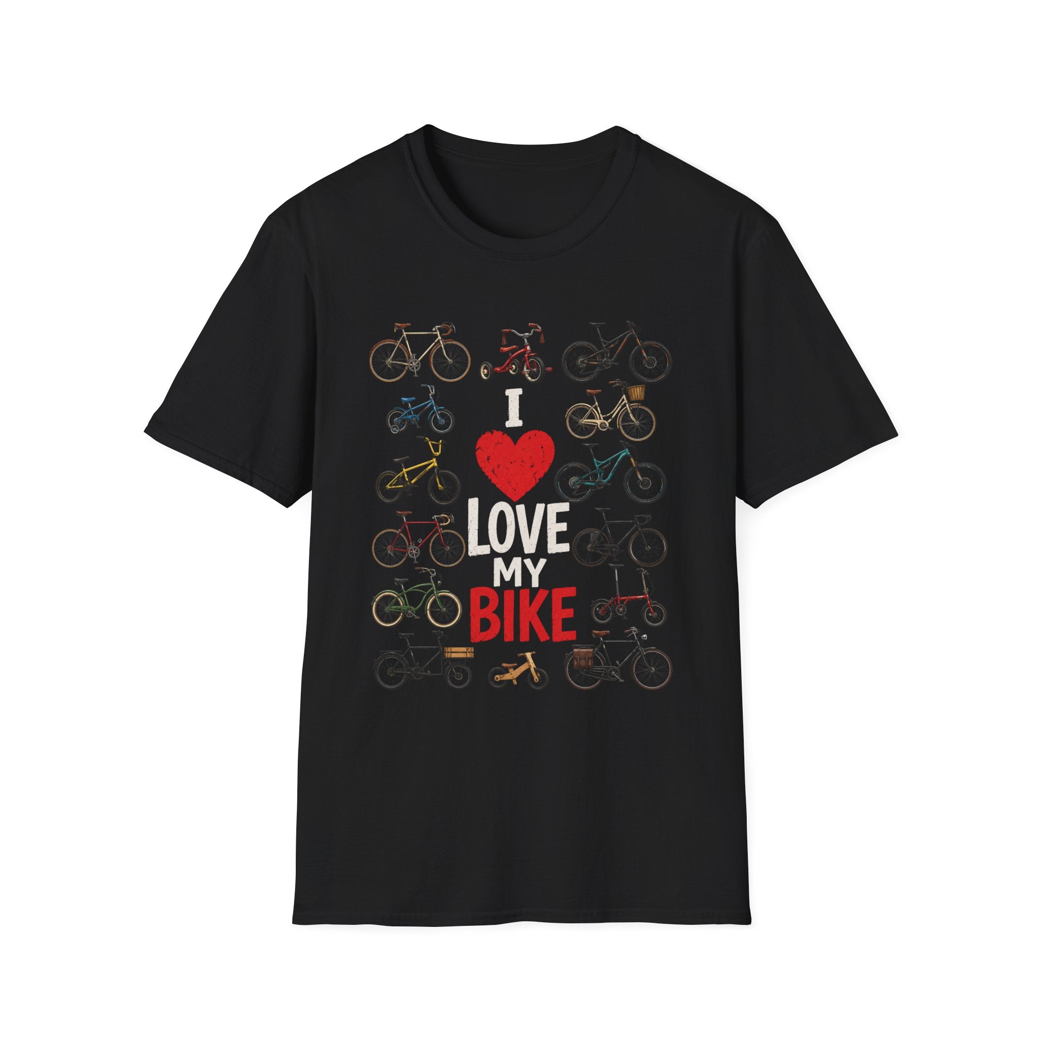 I Love My Bike Vintage Bicycle Lover Cycling Design  — Cute Bicycle Lover Graphic Tee