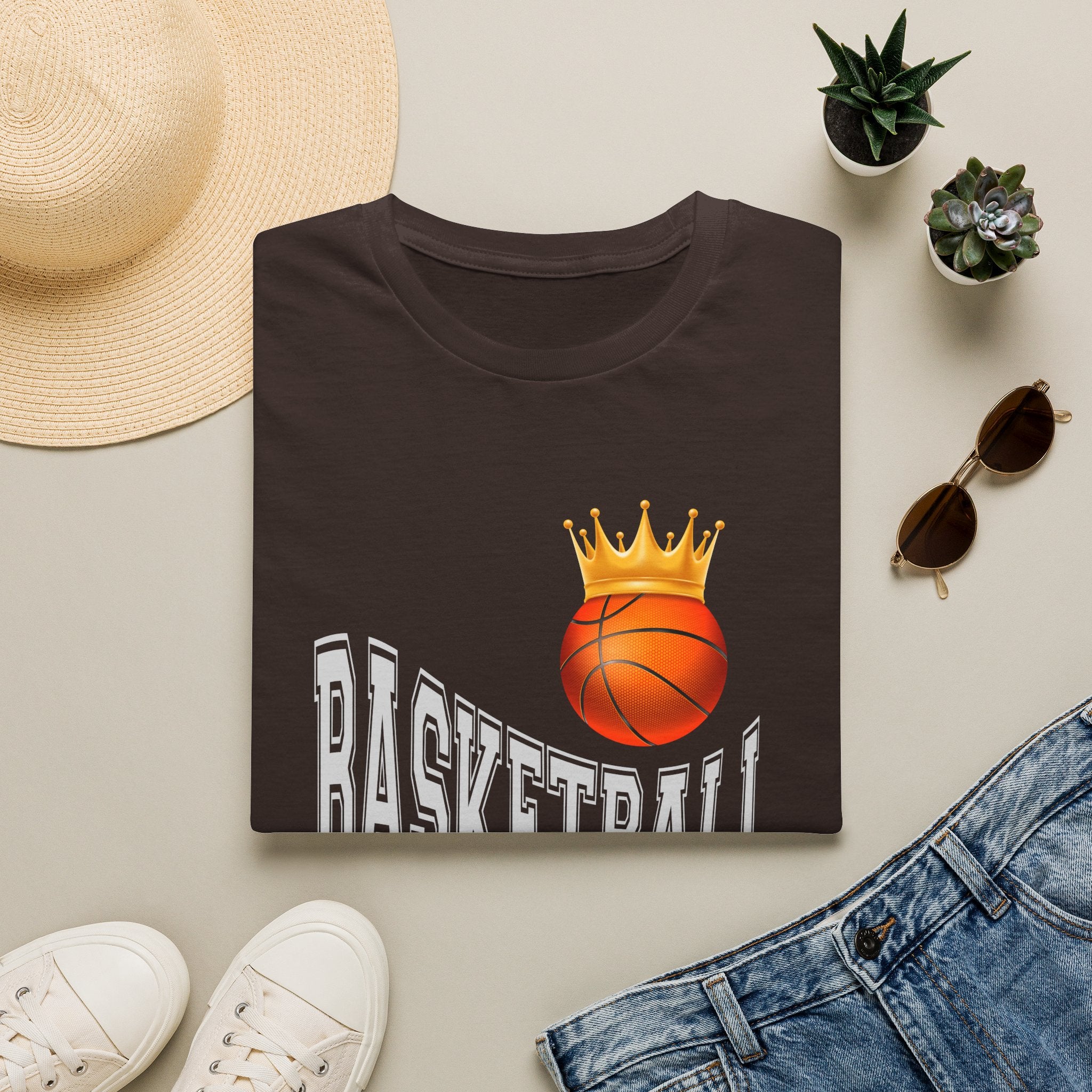 Basketball King T-Shirt – Crowned Basketball Graphic Tee