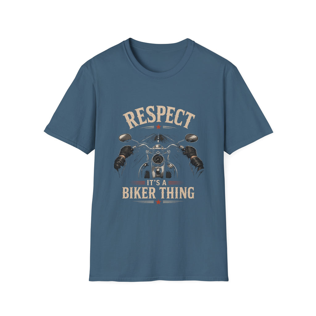 Respect It's A Biker Thing – First Person Motorcycle Rider Vintage Design