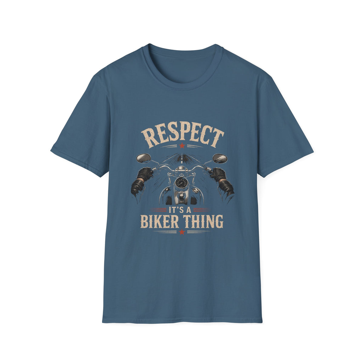 Respect It's A Biker Thing – First Person Motorcycle Rider Vintage Design
