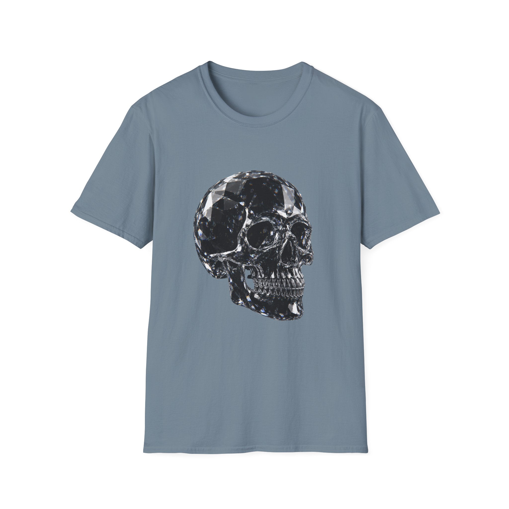Gemstone Skull T-Shirt — Black Crystal Skull Graphic Tee
