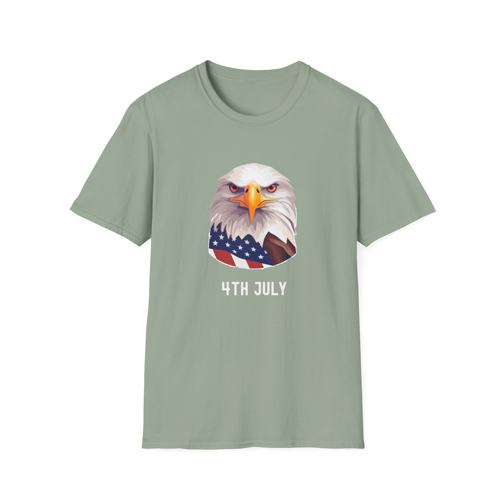 Eagle Head American Flag T-Shirt — Patriotic Bald Eagle Tee