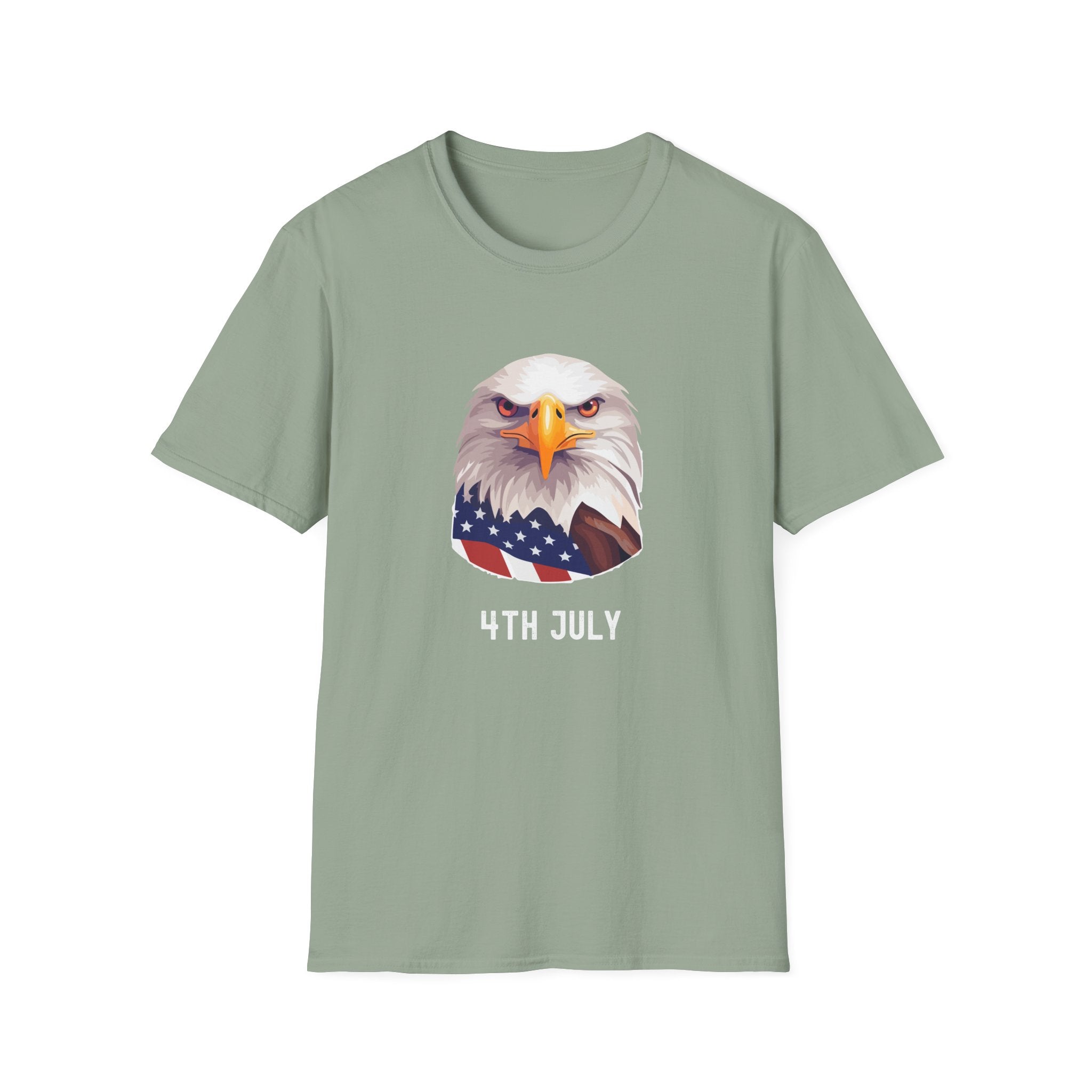 Eagle Head American Flag T-Shirt — Patriotic Bald Eagle Tee