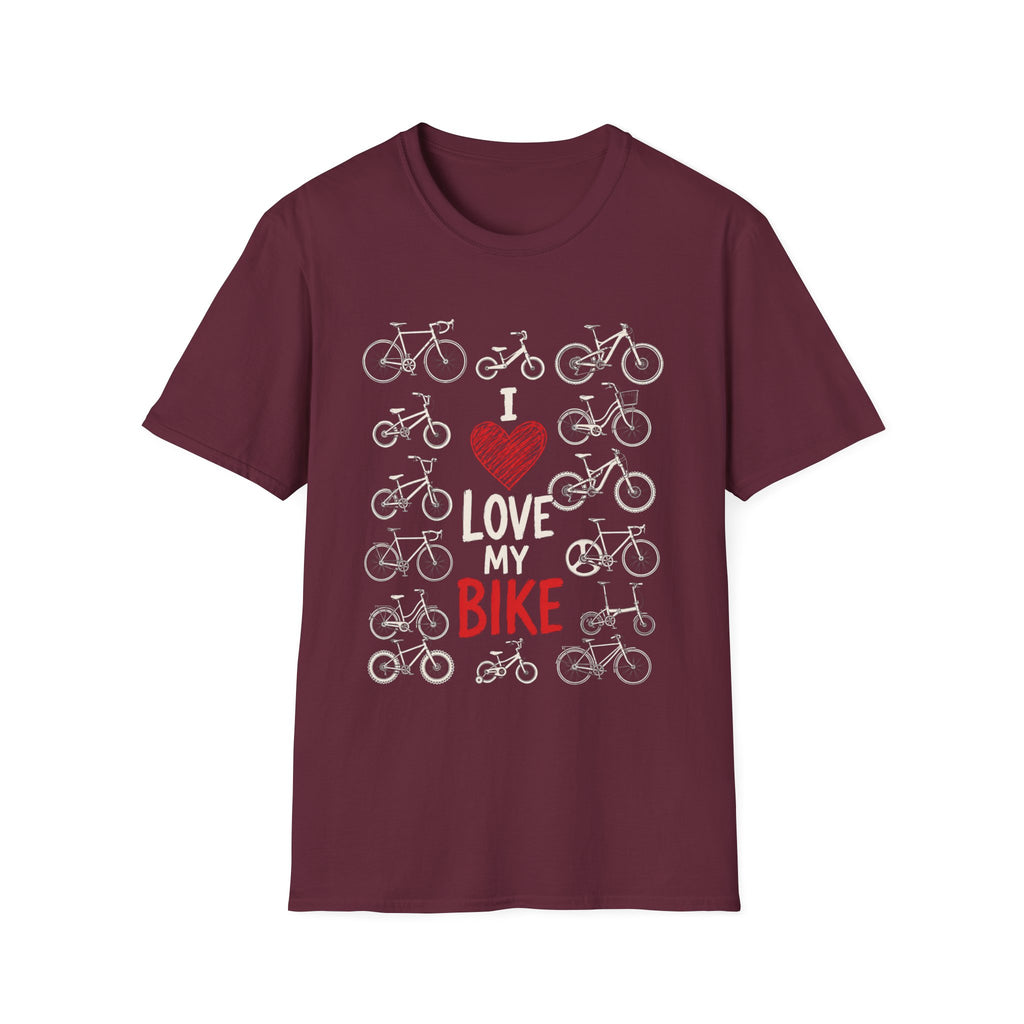 I Love My Bike Bicycle Lover Vintage Cycling Design  — Bicycle Lover Graphic Tee