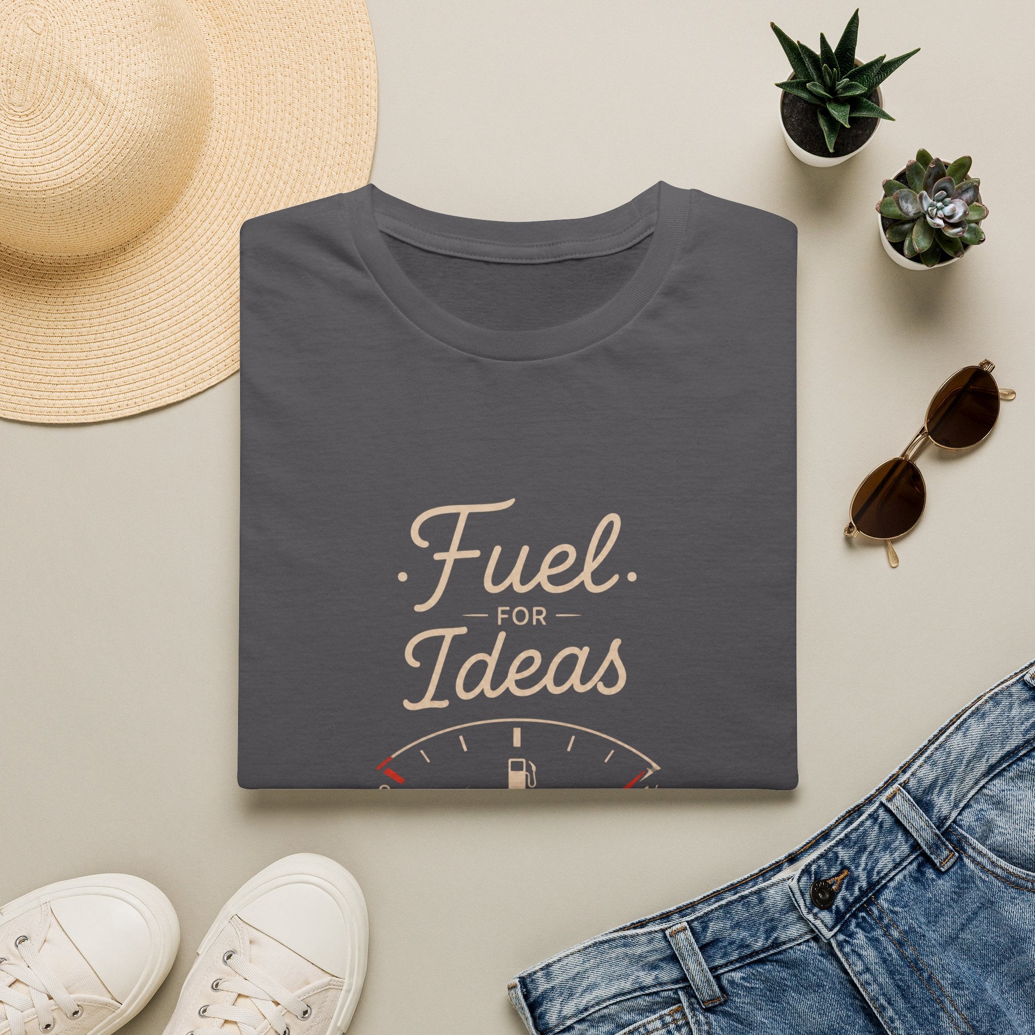 Coffee 'Fuel for Ideas' T-Shirt - Fuel For Ideas Coffee Lover Creative Mind Design