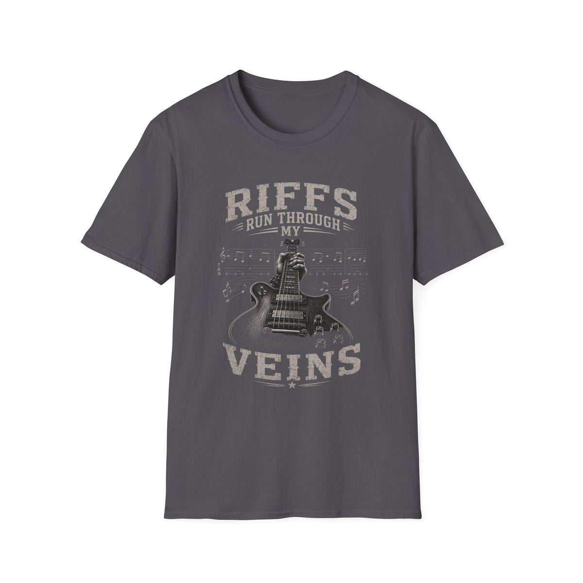 Riffs Run Through My Veins | Electric Guitar Rock Music Design
