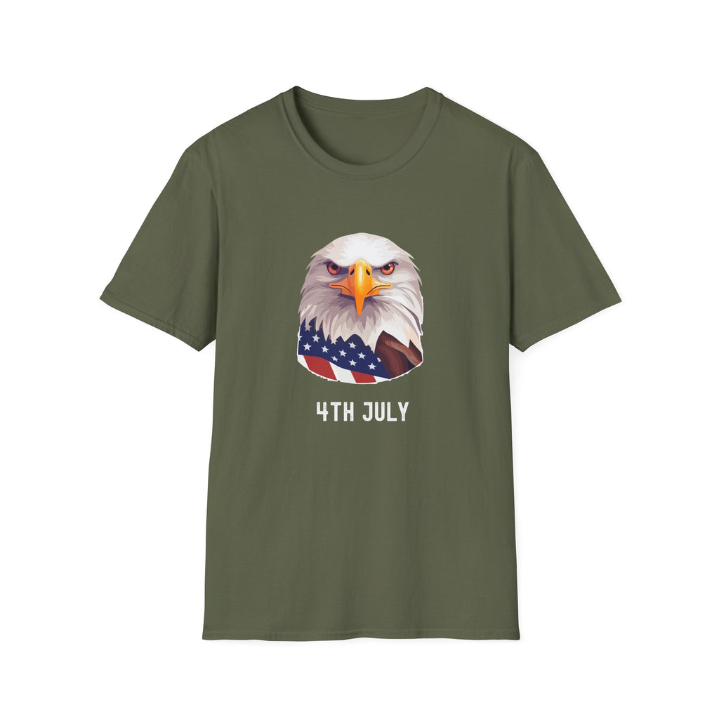 Eagle Head American Flag T-Shirt — Patriotic Bald Eagle Tee