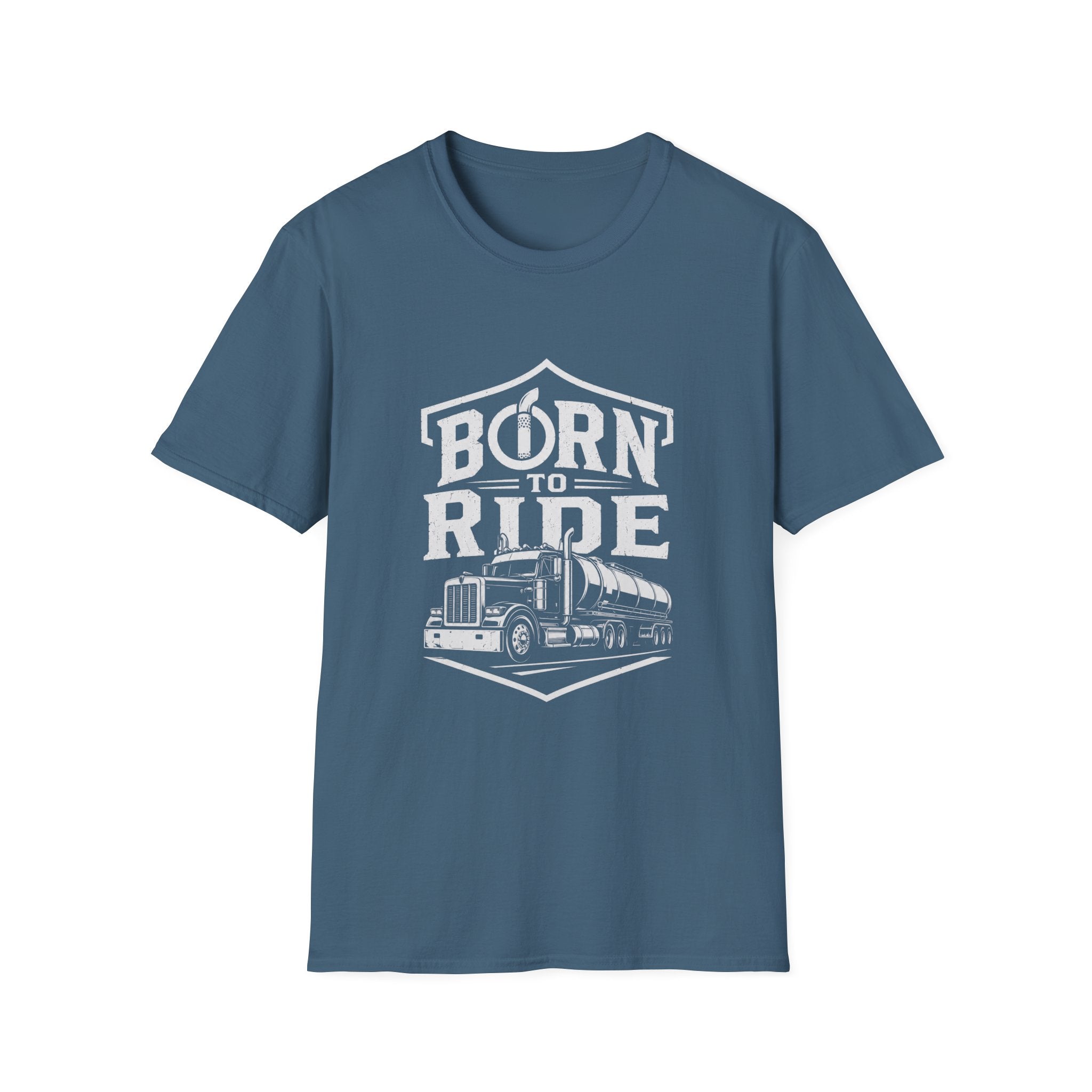 Born to Ride Trucker T-Shirt — Vintage Semi Truck Graphic Tee