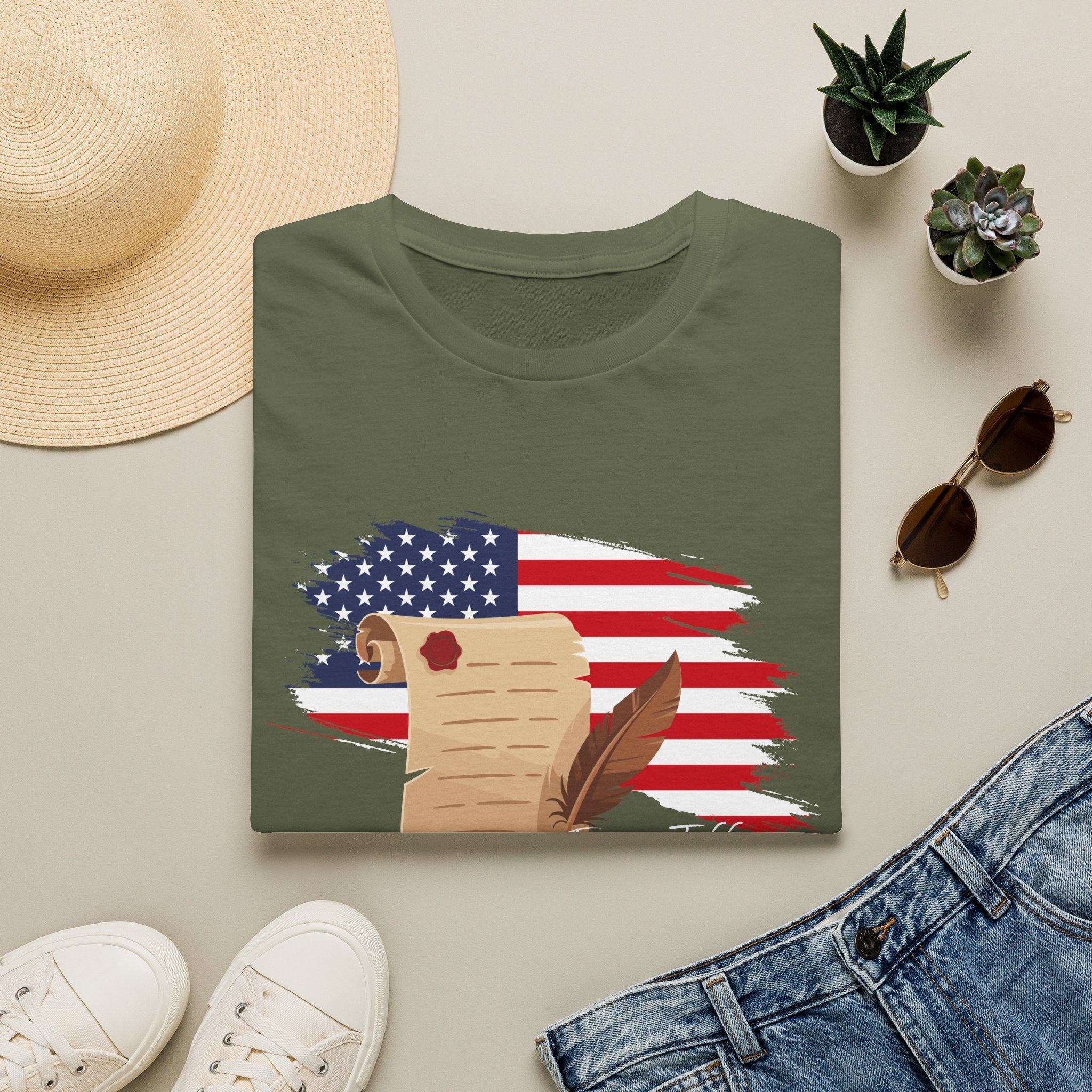 Roots of Freedom  - American Heritage Design – Founding History Patriotic Graphic