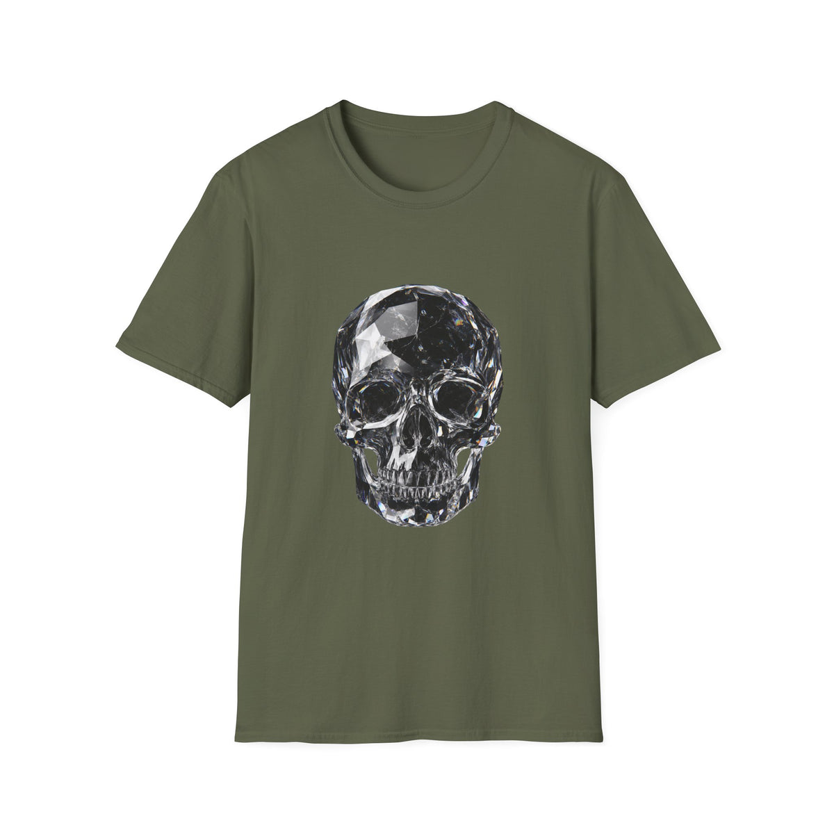 Crystal Skull Noir – Luxury Gothic Crystal Art Design