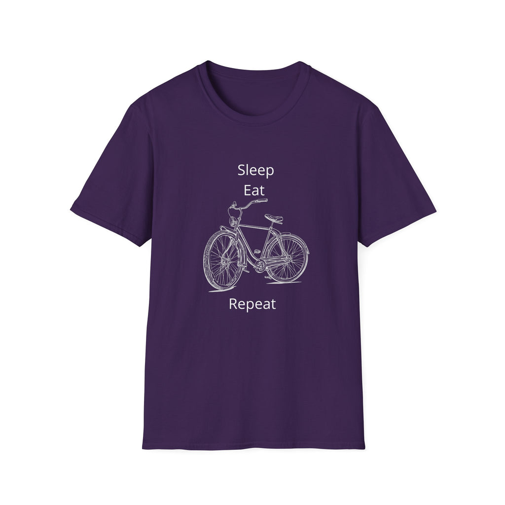 Sleep Eat Repeat Bicycle T-Shirt — Casual Bike Rider Shirt