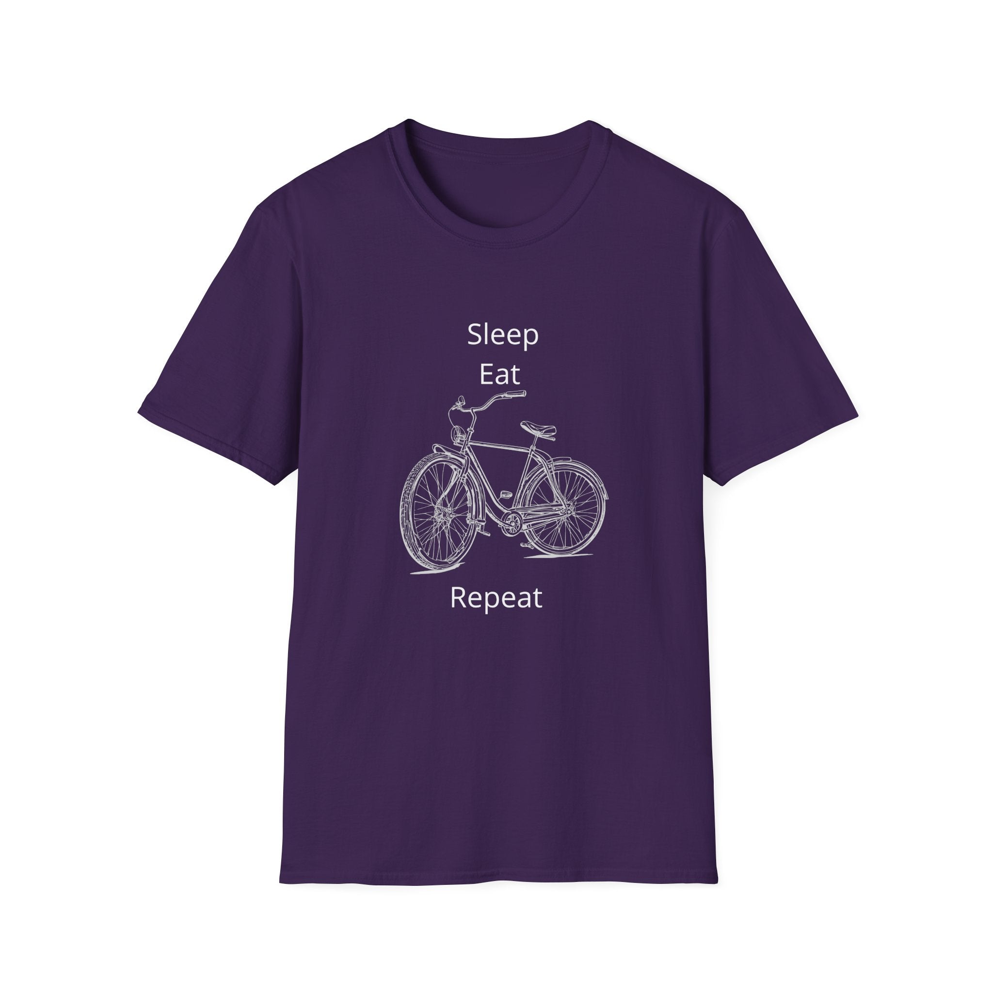 Sleep Eat Repeat Bicycle T-Shirt — Casual Bike Rider Shirt